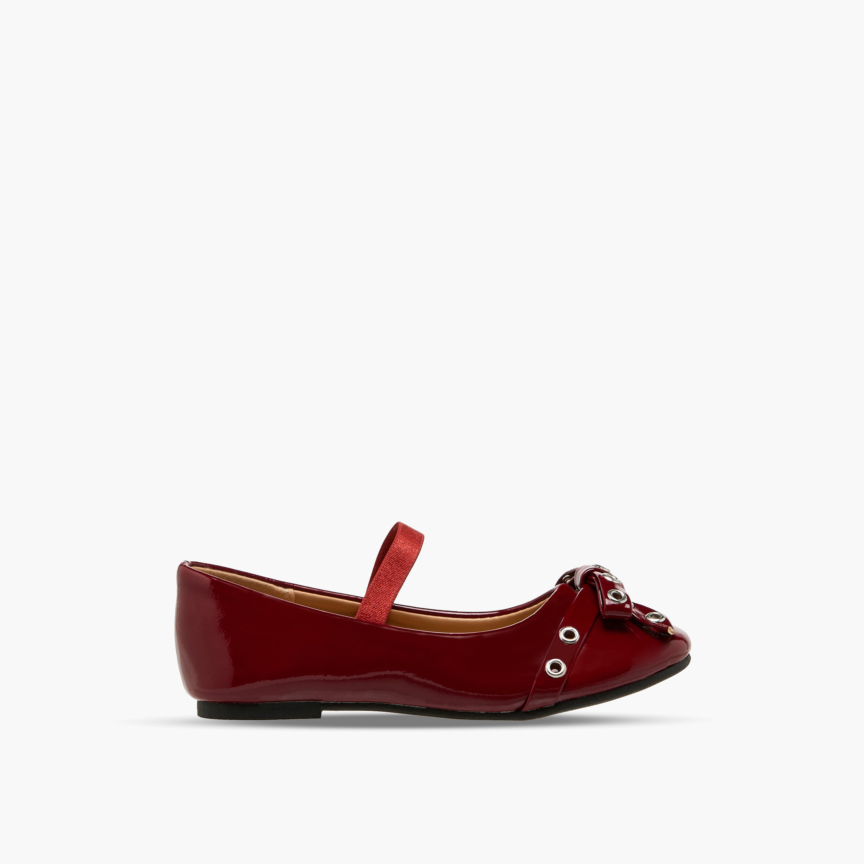 Flora Bella Girls Metallic Accent Elasticated Strap Ballerina Shoes-girls-shoes-ballerinas-image-3