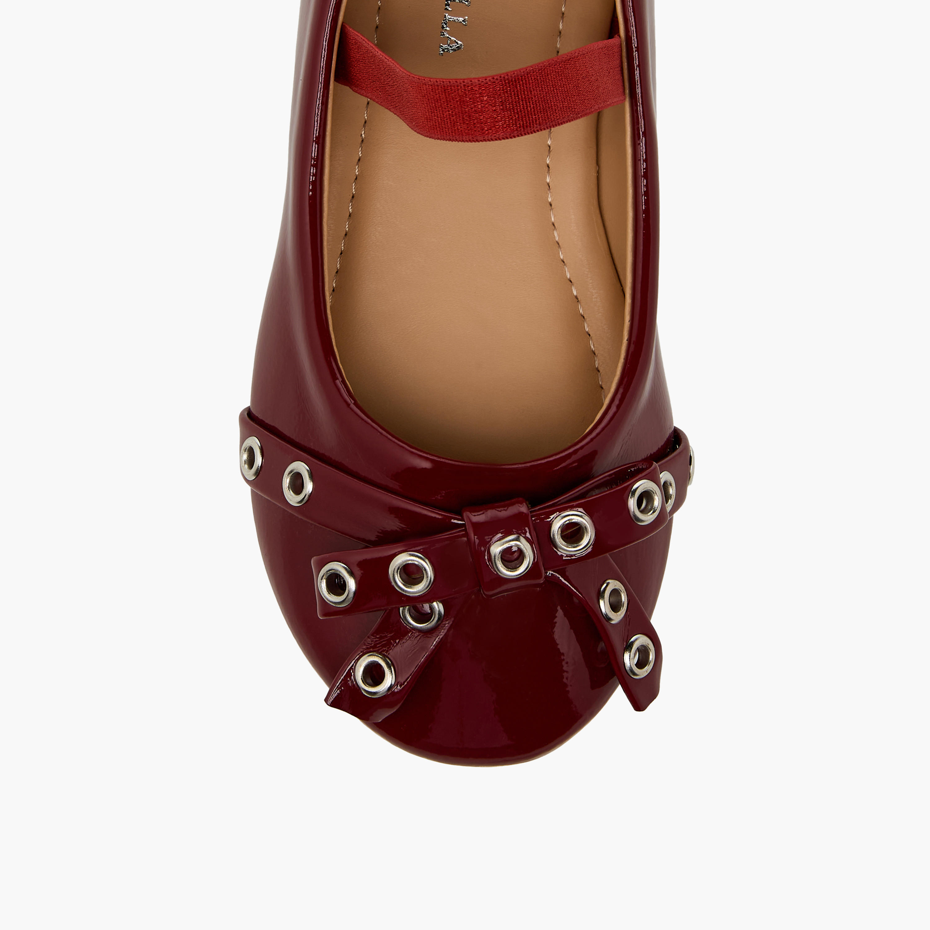 Flora Bella Girls Metallic Accent Elasticated Strap Ballerina Shoes-girls-shoes-ballerinas-image-4