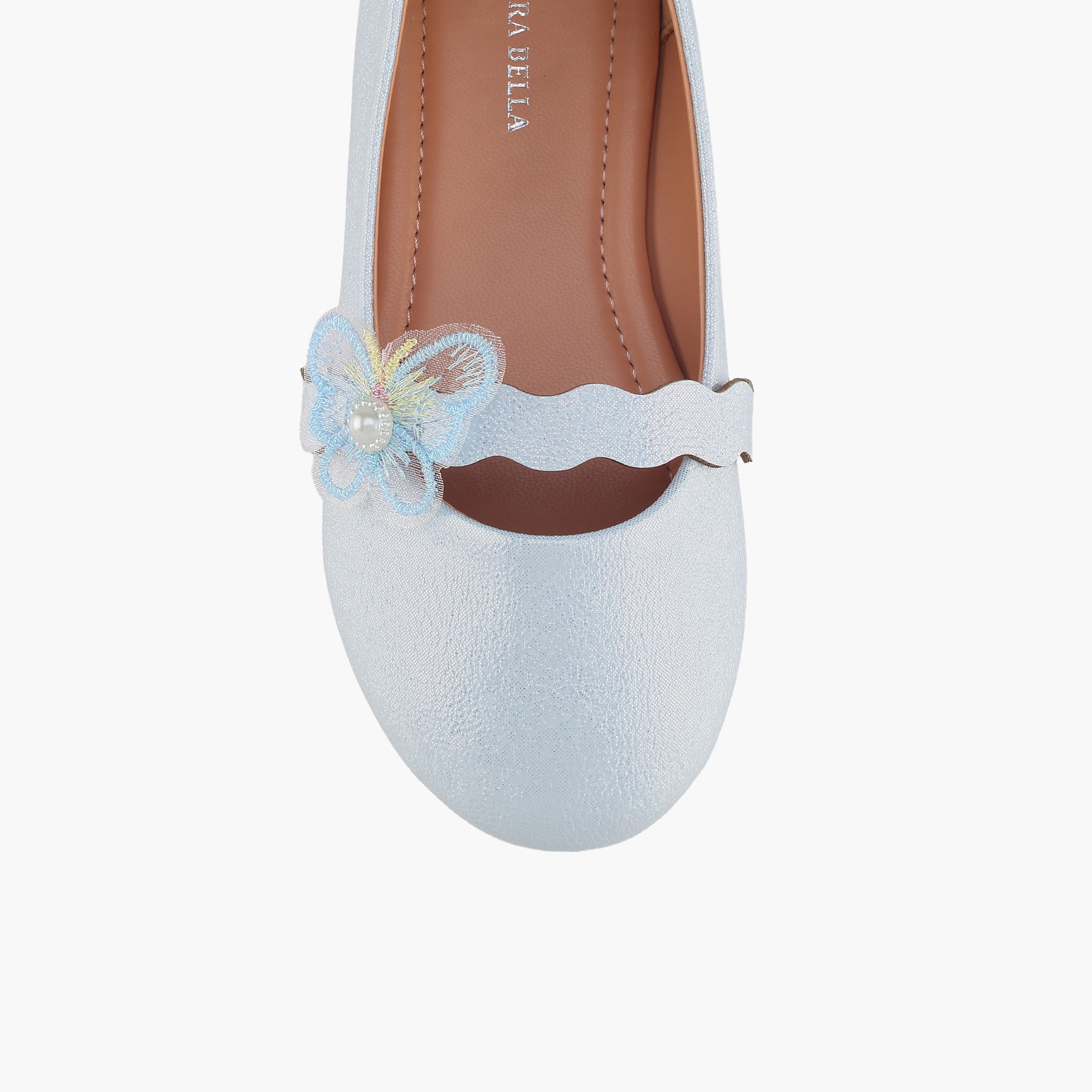 حذاء باليرينا بتزيينات فراشة للبنات من فلورا بيلا-girls-shoes-ballerinas-image-4