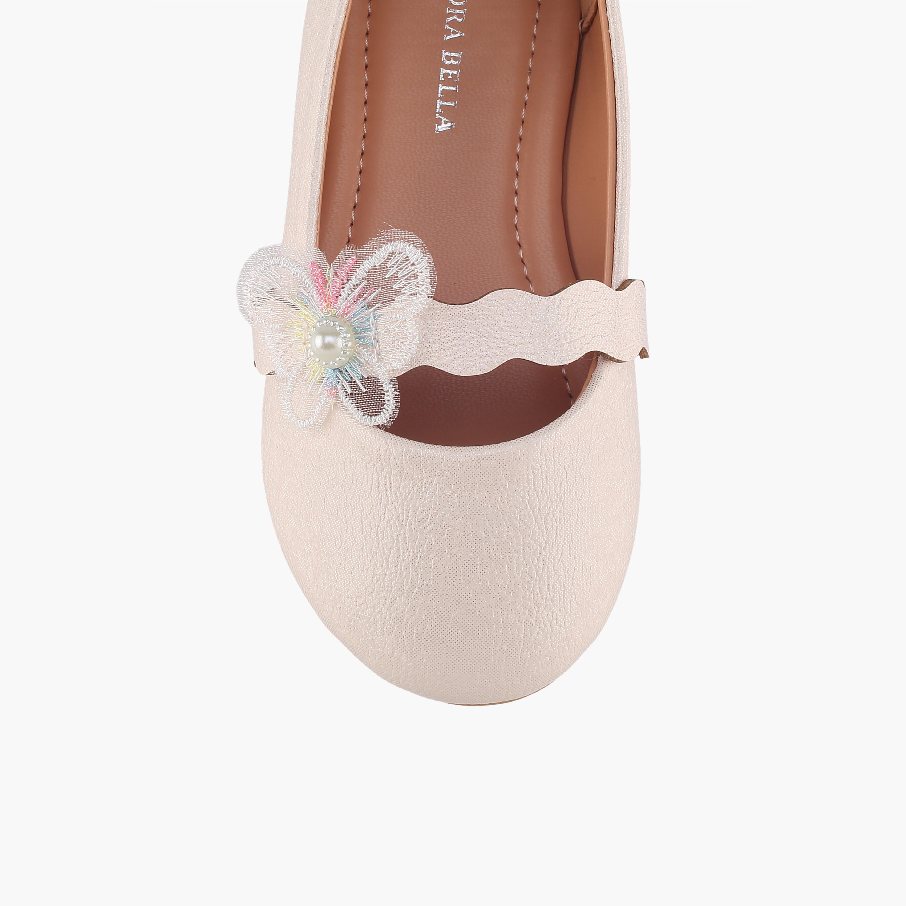 Flora Bella Girls Butterfly Embellished Ballerina Shoes-girls-shoes-ballerinas-image-4