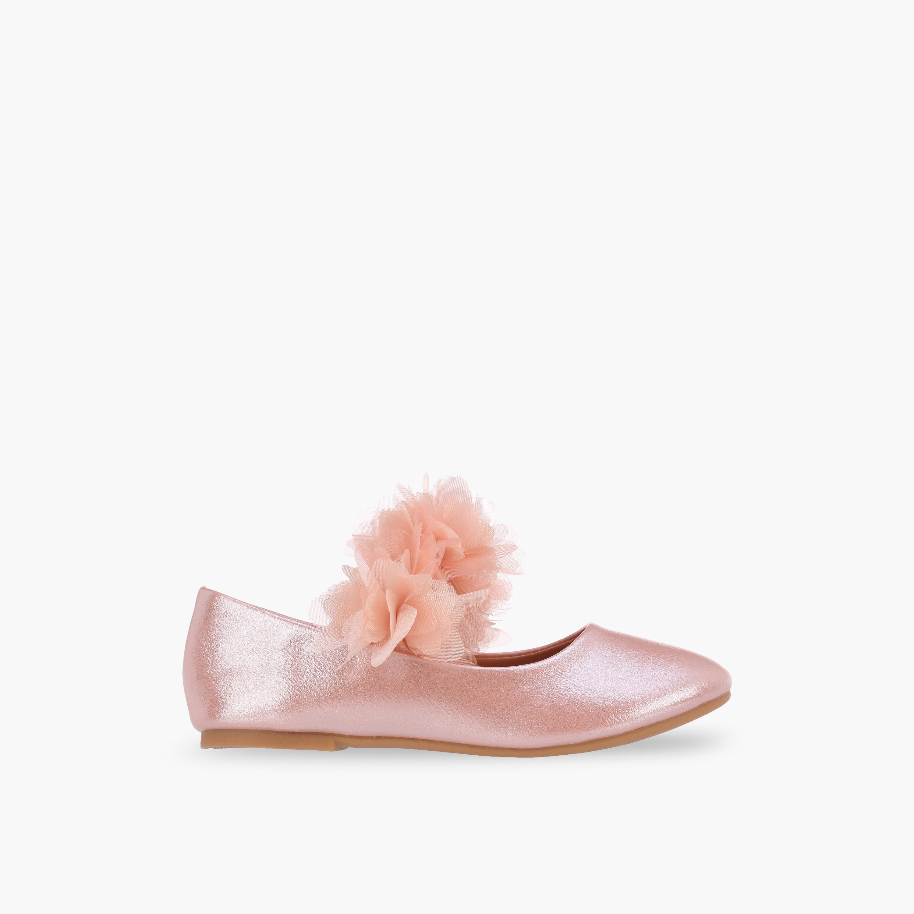 Flora Bella Girls Floral Accent Ballerina Shoes-girls-shoes-ballerinas-image-3