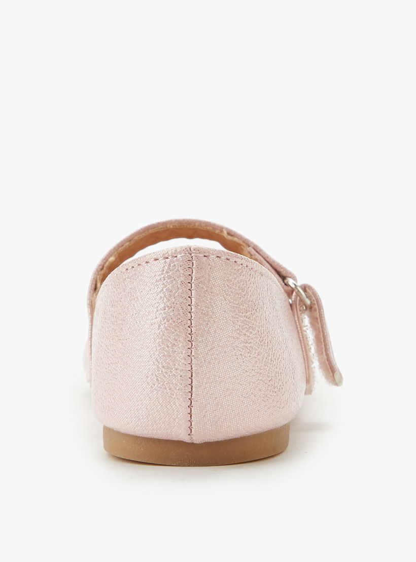 حذاء باليرينا بشريط إغلاق لاصق للبنات من فلورا بيلا-girls-shoes-maryjanes-image-5