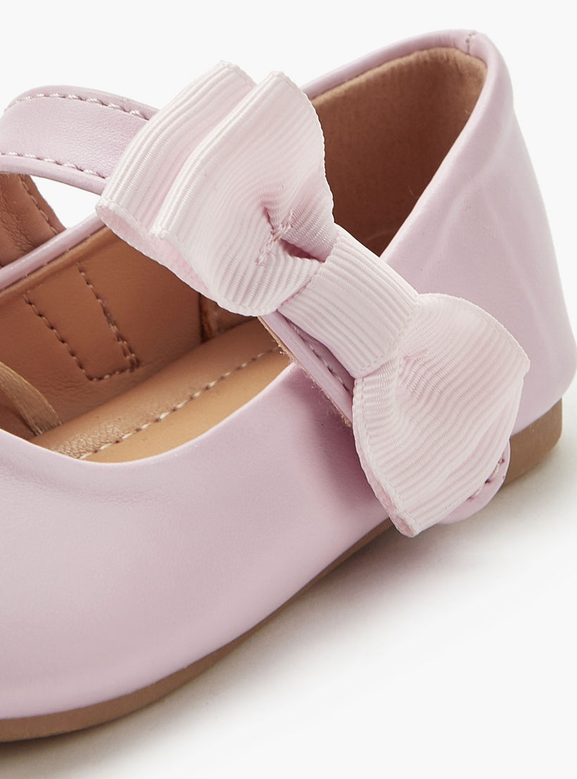 Flora Bella Girls Bow Detail Ballerina Shoes-girls-shoes-maryjanes-image-4