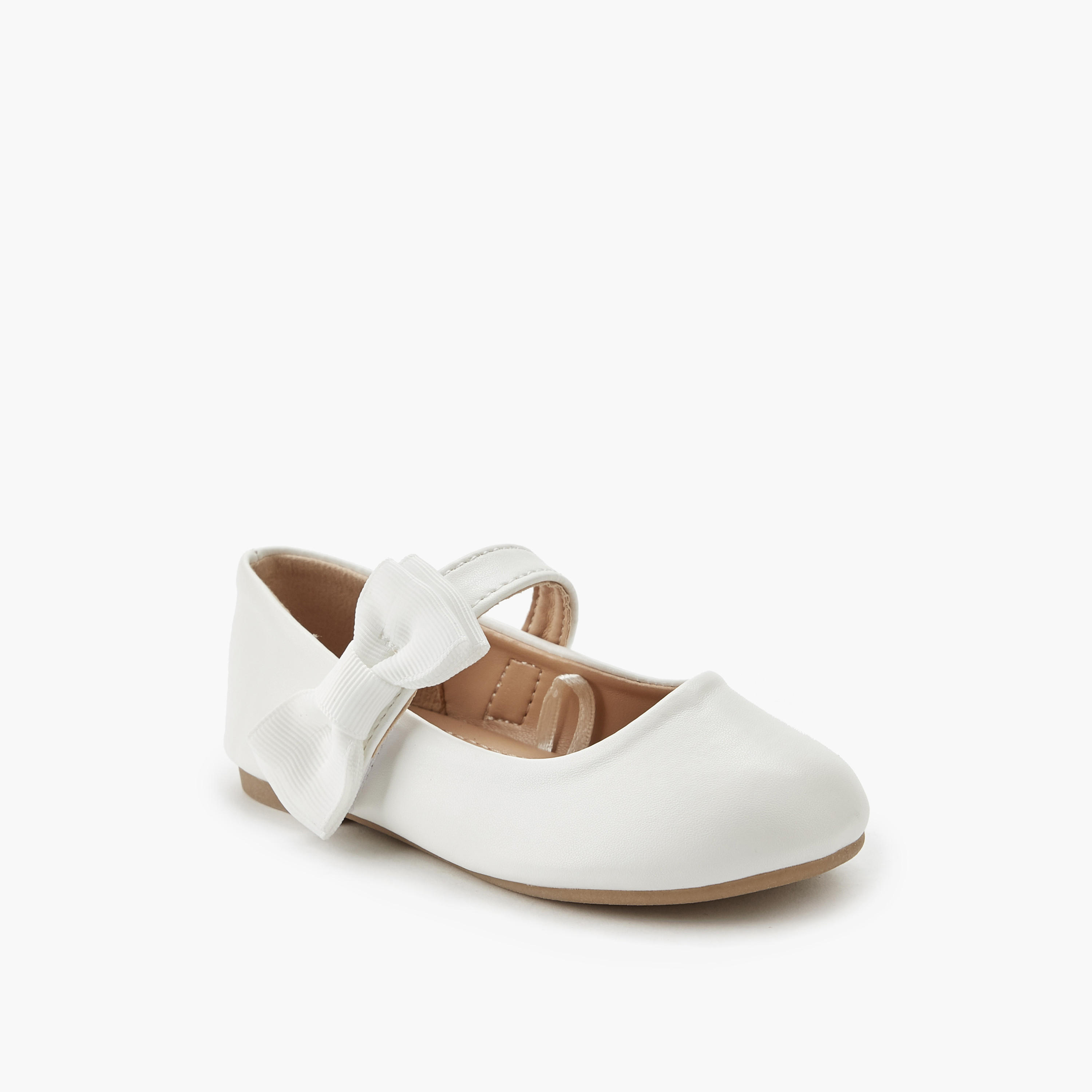 حذاء باليرينا بفيونكة للبنات من فلورا بيلا-girls-shoes-maryjanes-image-3