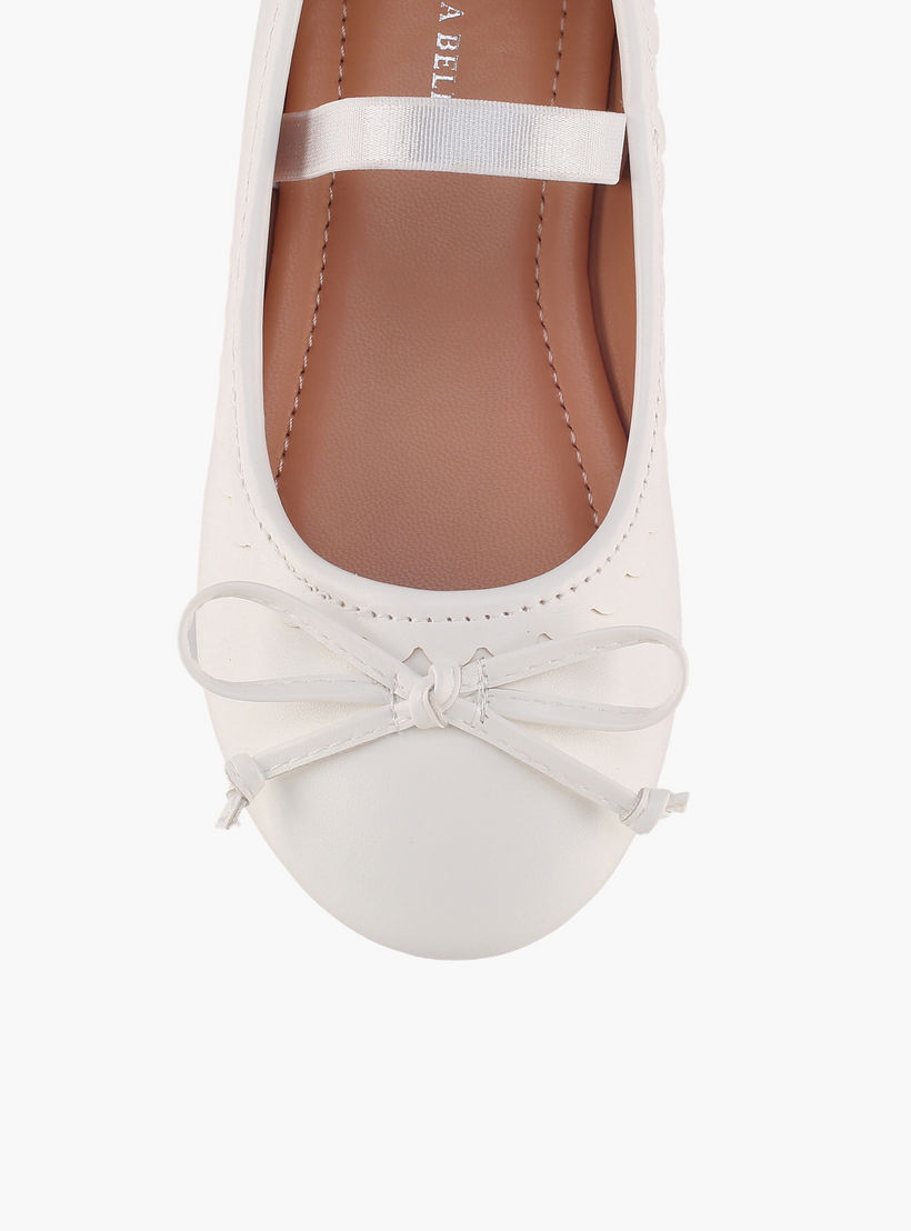 حذاء باليرينا بتفاصيل صدفية للبنات من فلورا بيلا-girls-shoes-ballerinas-image-4