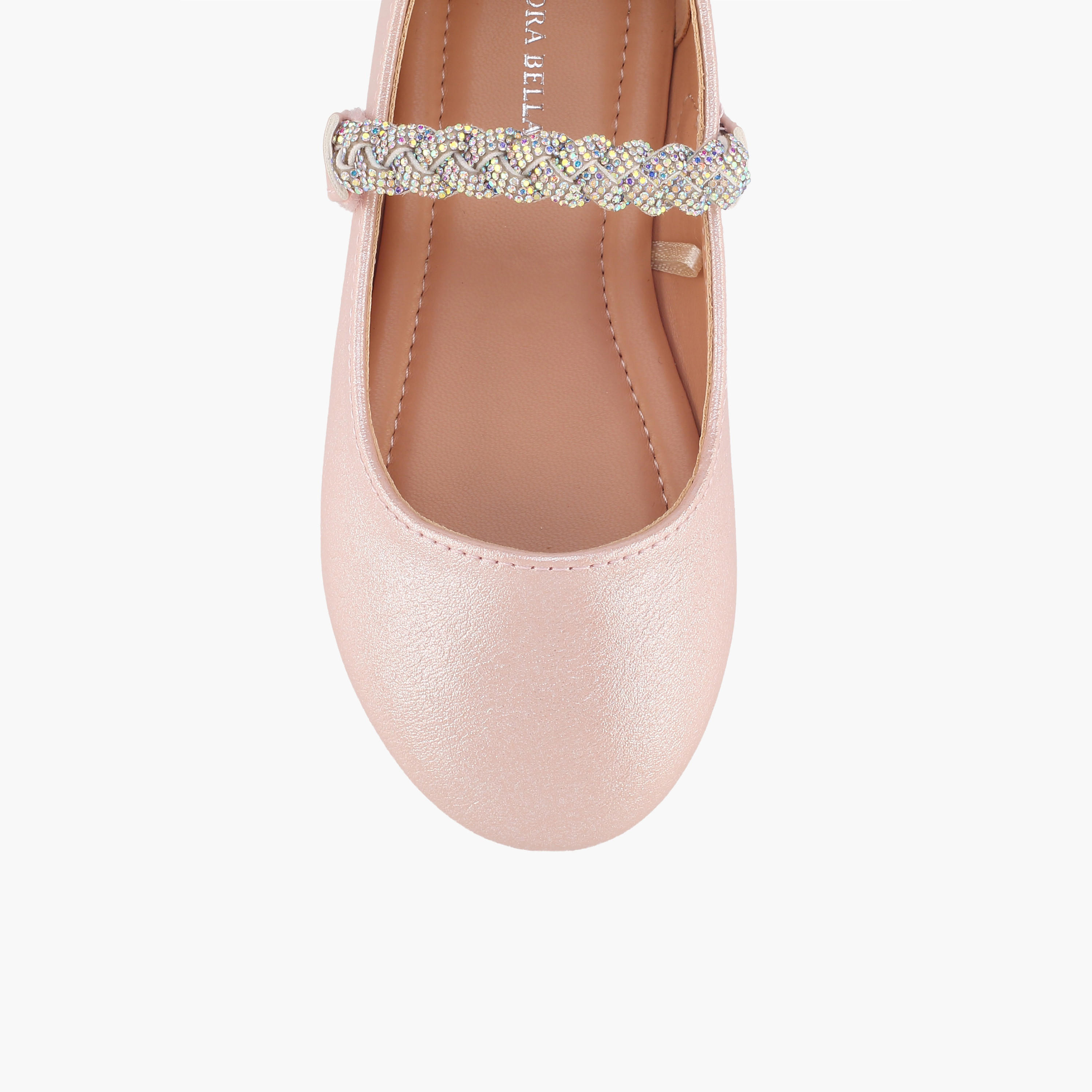 Flora Bella Girls Embellished Hook & Loop Mary Jane Shoes-girls-shoes-maryjanes-image-4