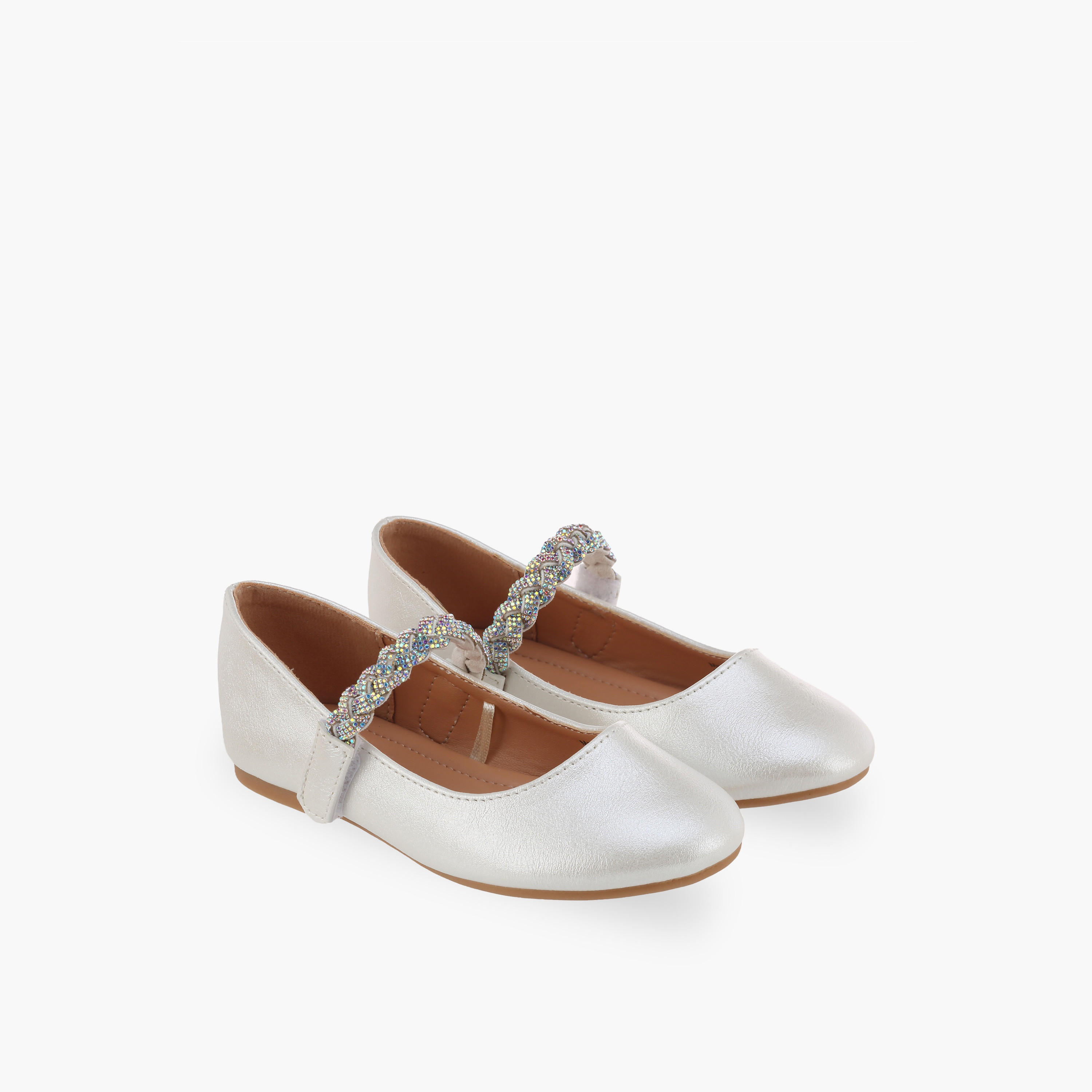 Flora Bella Girls Embellished Hook & Loop Mary Jane Shoes-girls-shoes-maryjanes-image-1