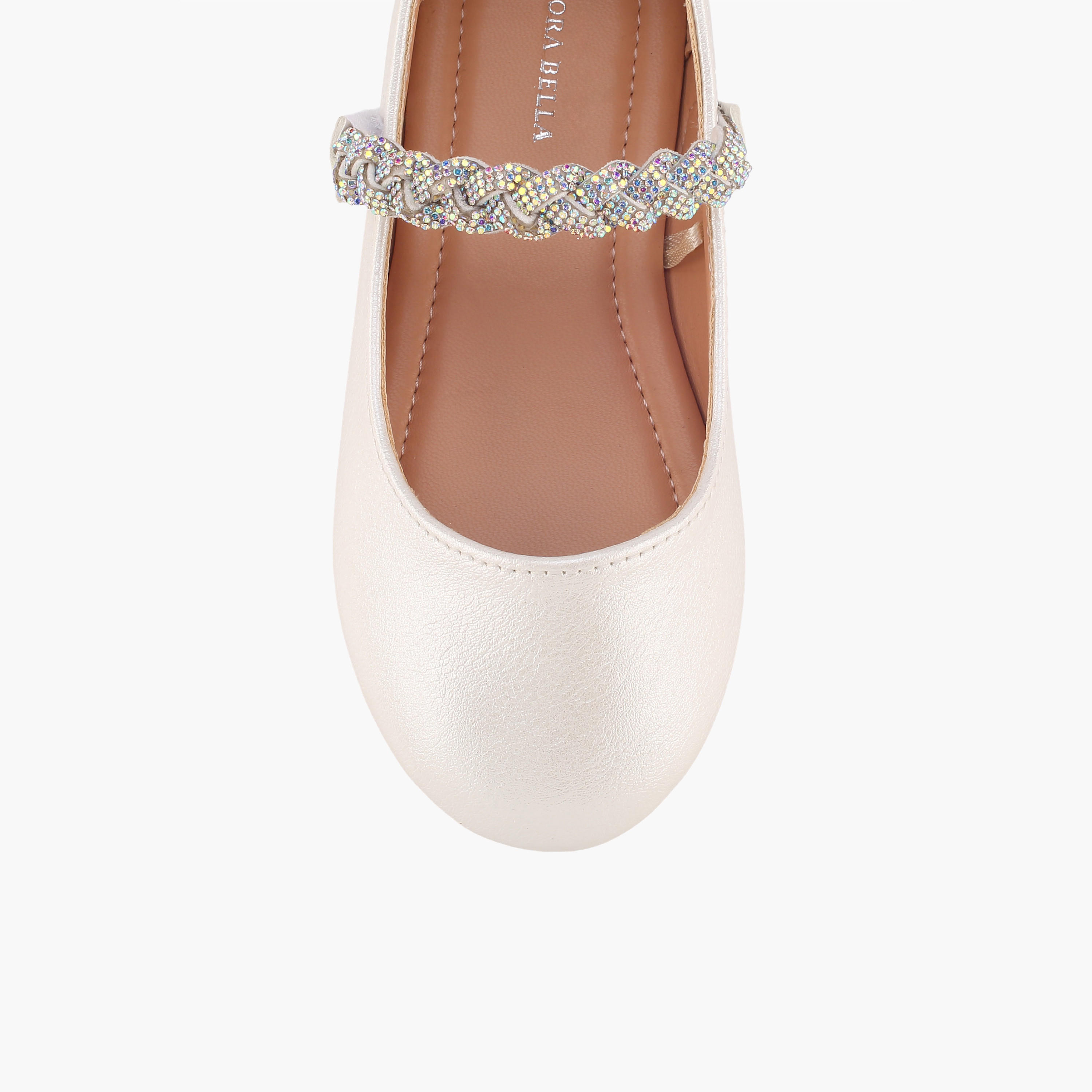 Flora Bella Girls Embellished Hook & Loop Mary Jane Shoes-girls-shoes-maryjanes-image-4