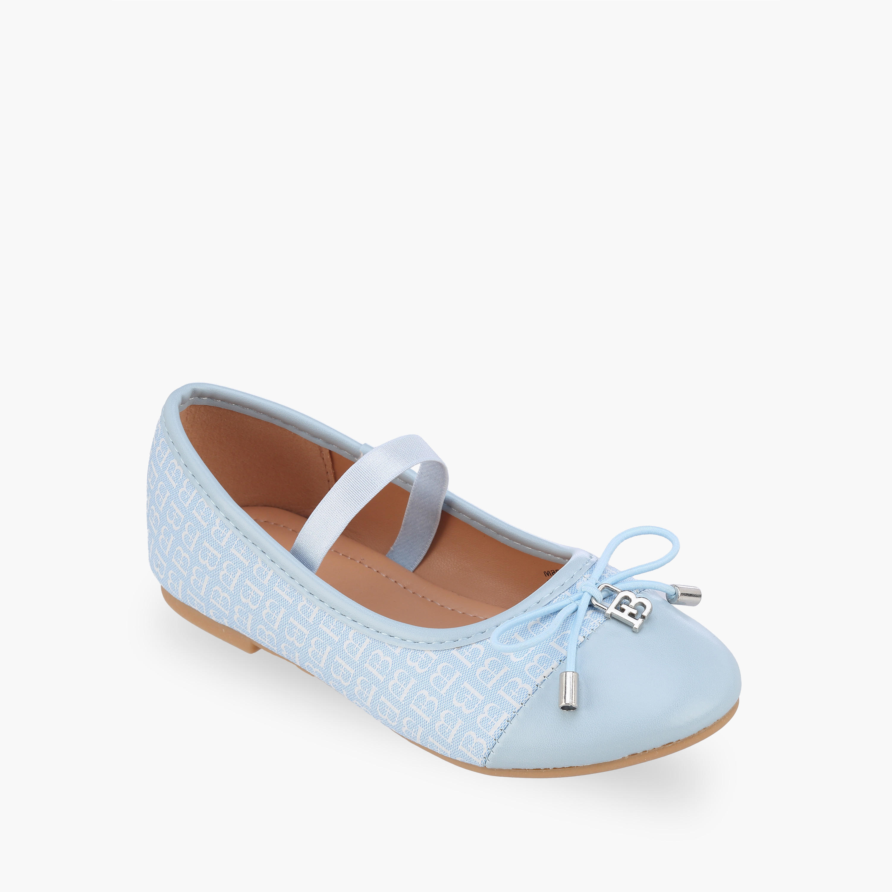 حذاء باليرينا بحزام مطاطي للبنات من فلورا بيلا-girls-shoes-ballerinas-image-2
