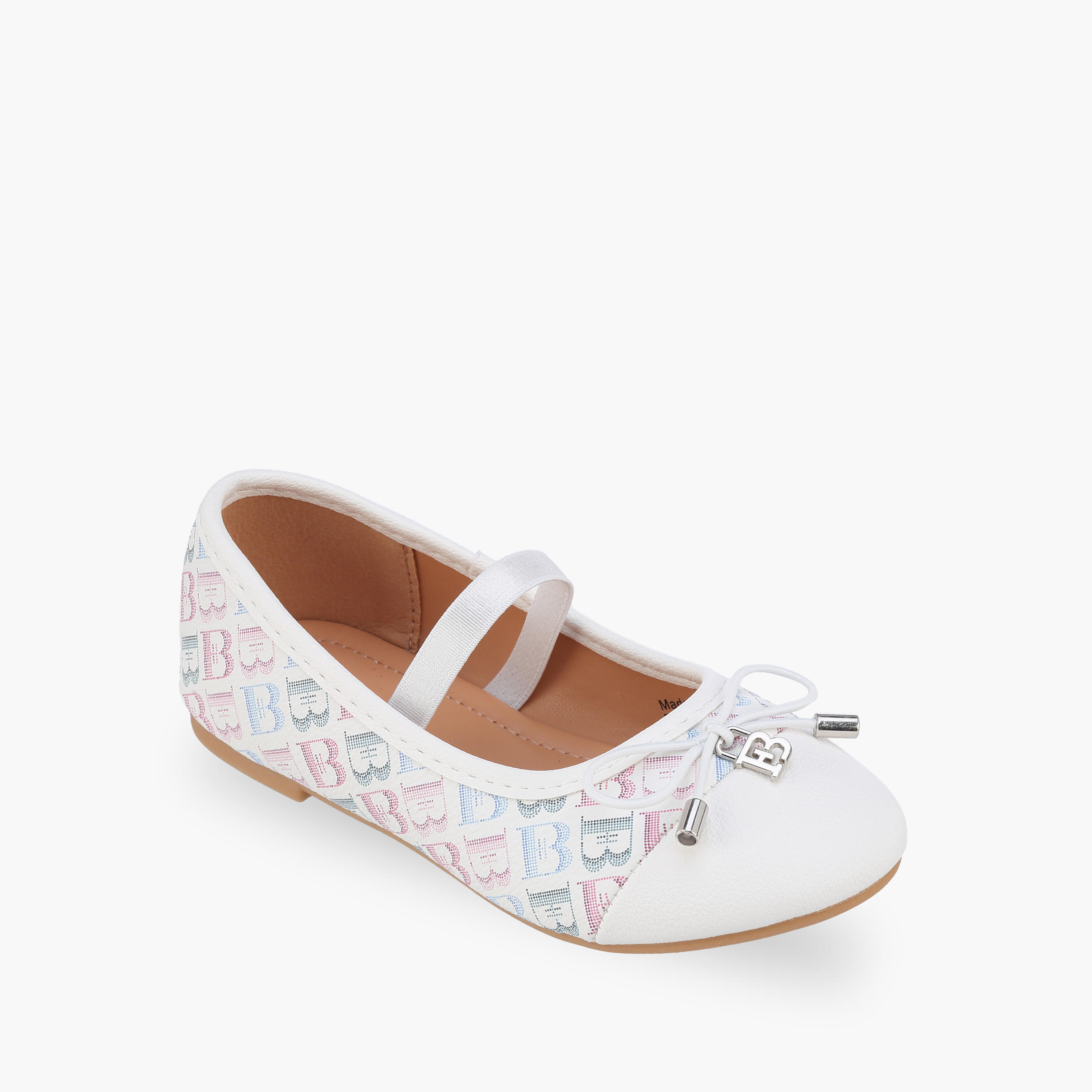 Flora Bella Girls Elasticated Strap Ballerina Shoes-girls-shoes-ballerinas-image-2