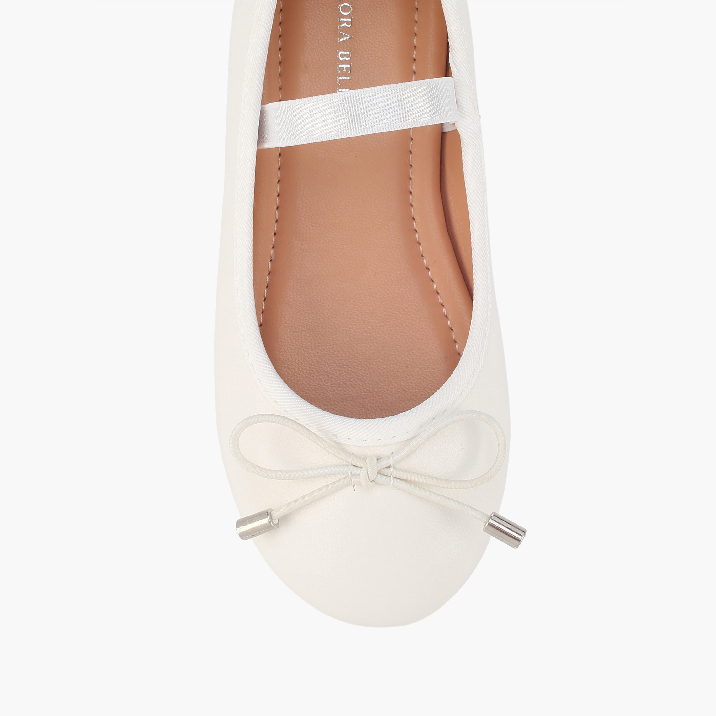 حذاء باليرينا بحزام مطاطي للبنات من فلورا بيلا-girls-shoes-ballerinas-image-10