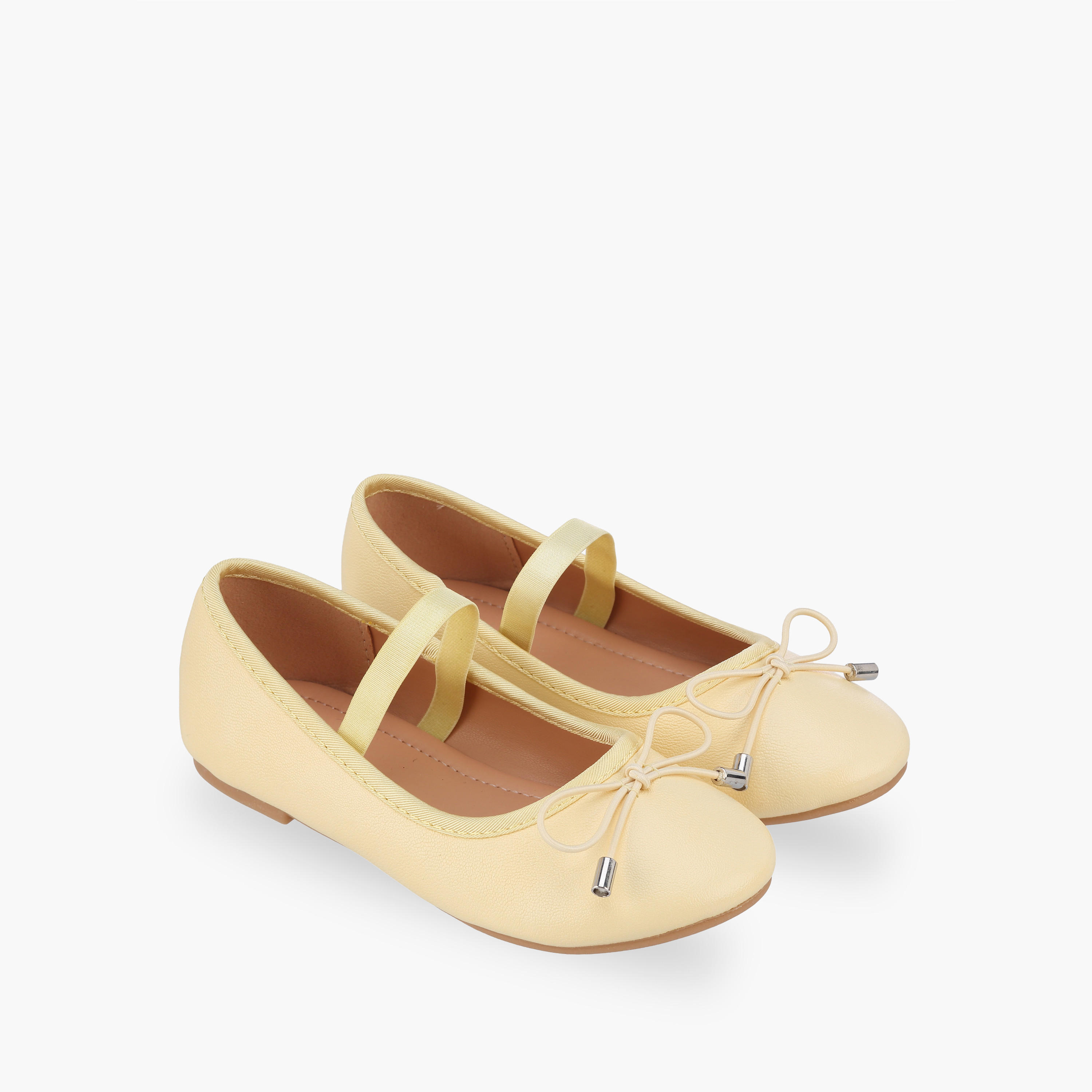 حذاء باليرينا بحزام مطاطي للبنات من فلورا بيلا-girls-shoes-ballerinas-image-1