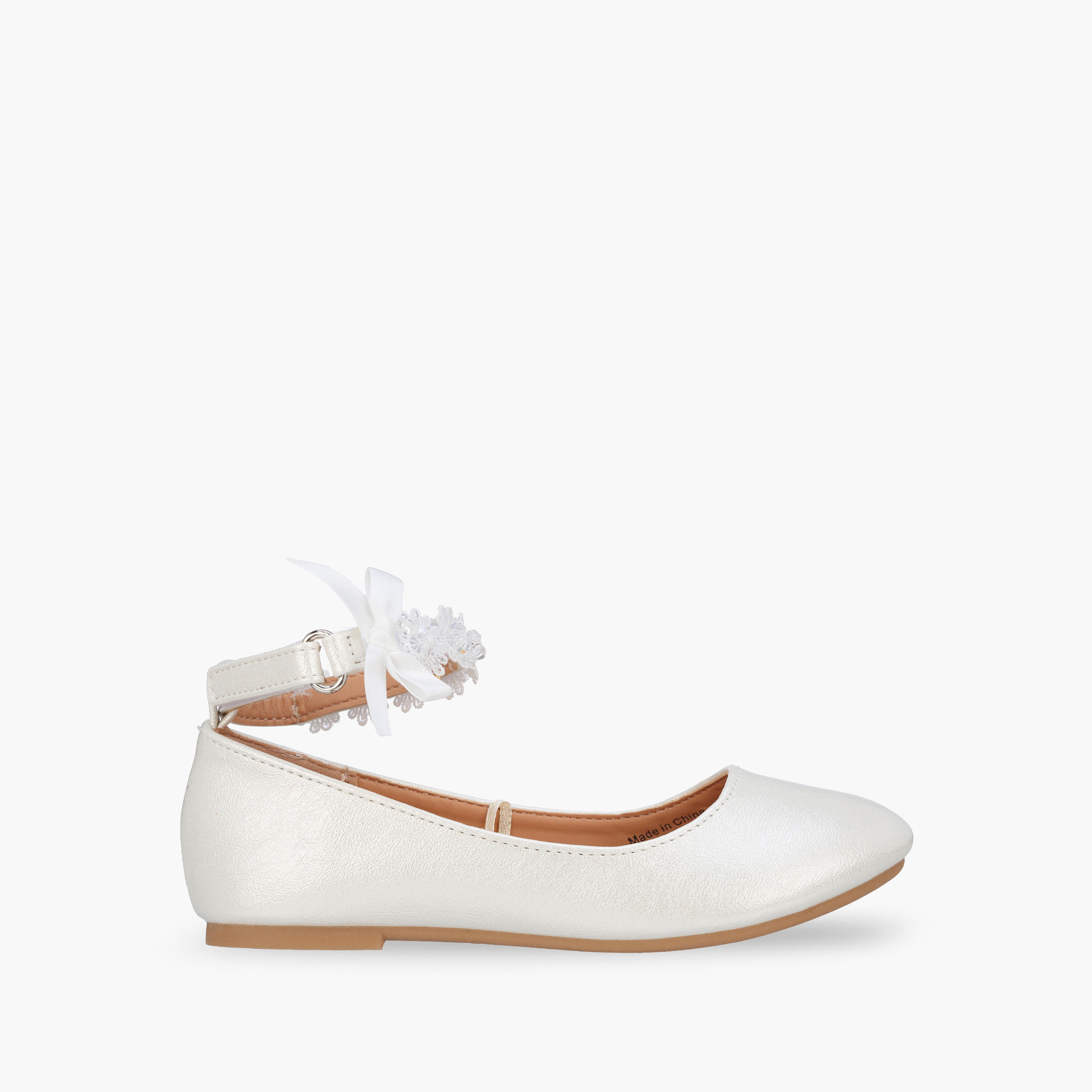 Flora Bella Girls Hook & Loop Ballerina Shoes-girls-shoes-ballerinas-image-3