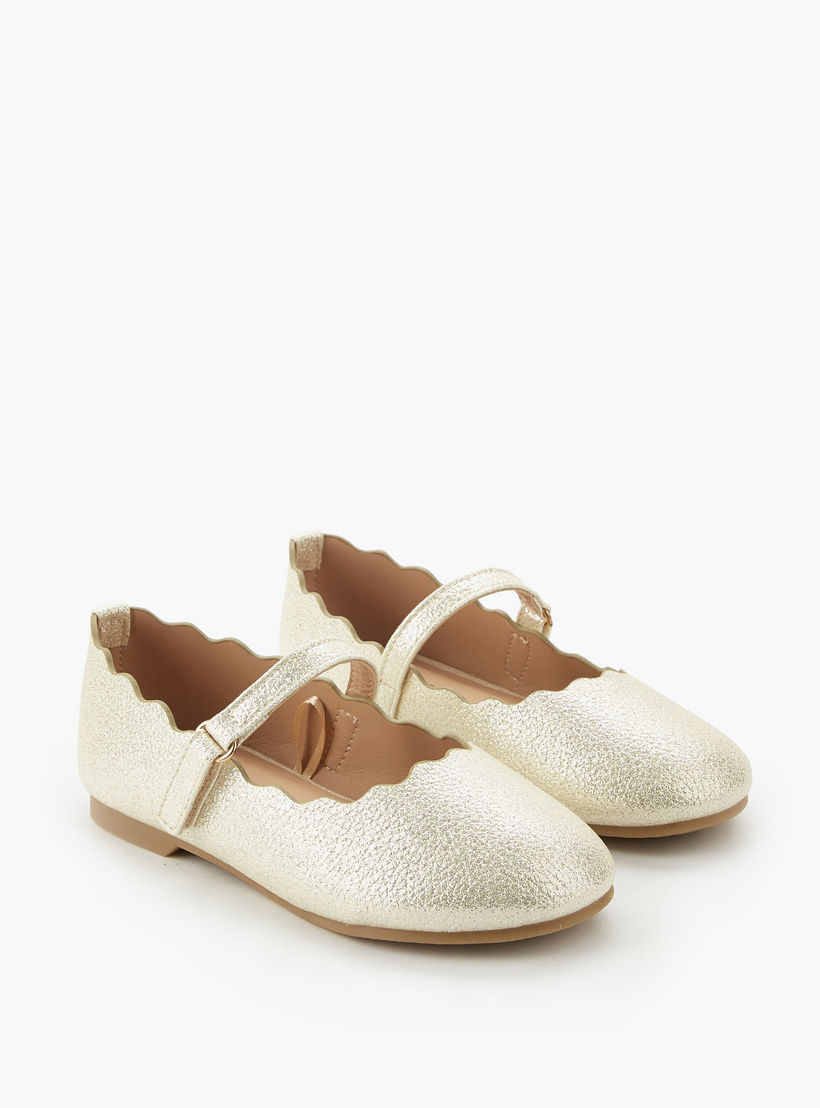 Juniors Girls Scalloped Ballerina Shoes-girls-shoes-maryjanes-image-1