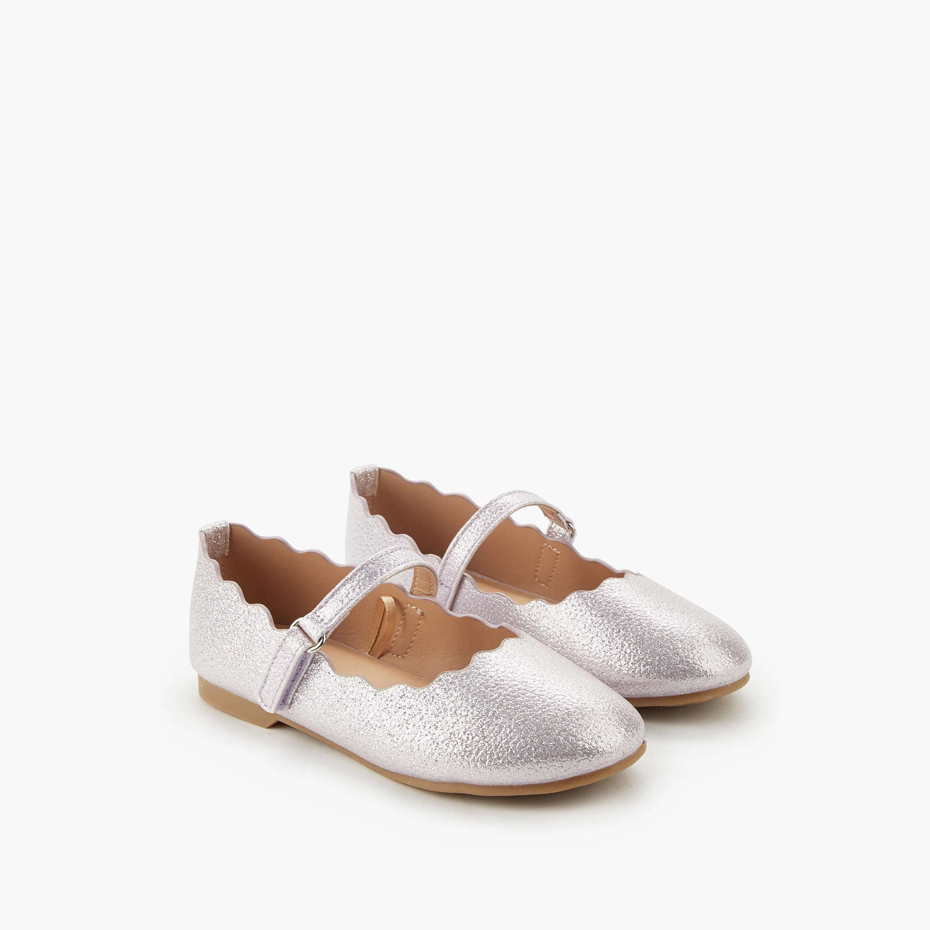 Juniors Girls Scalloped Ballerina Shoes-girls-shoes-maryjanes-image-1