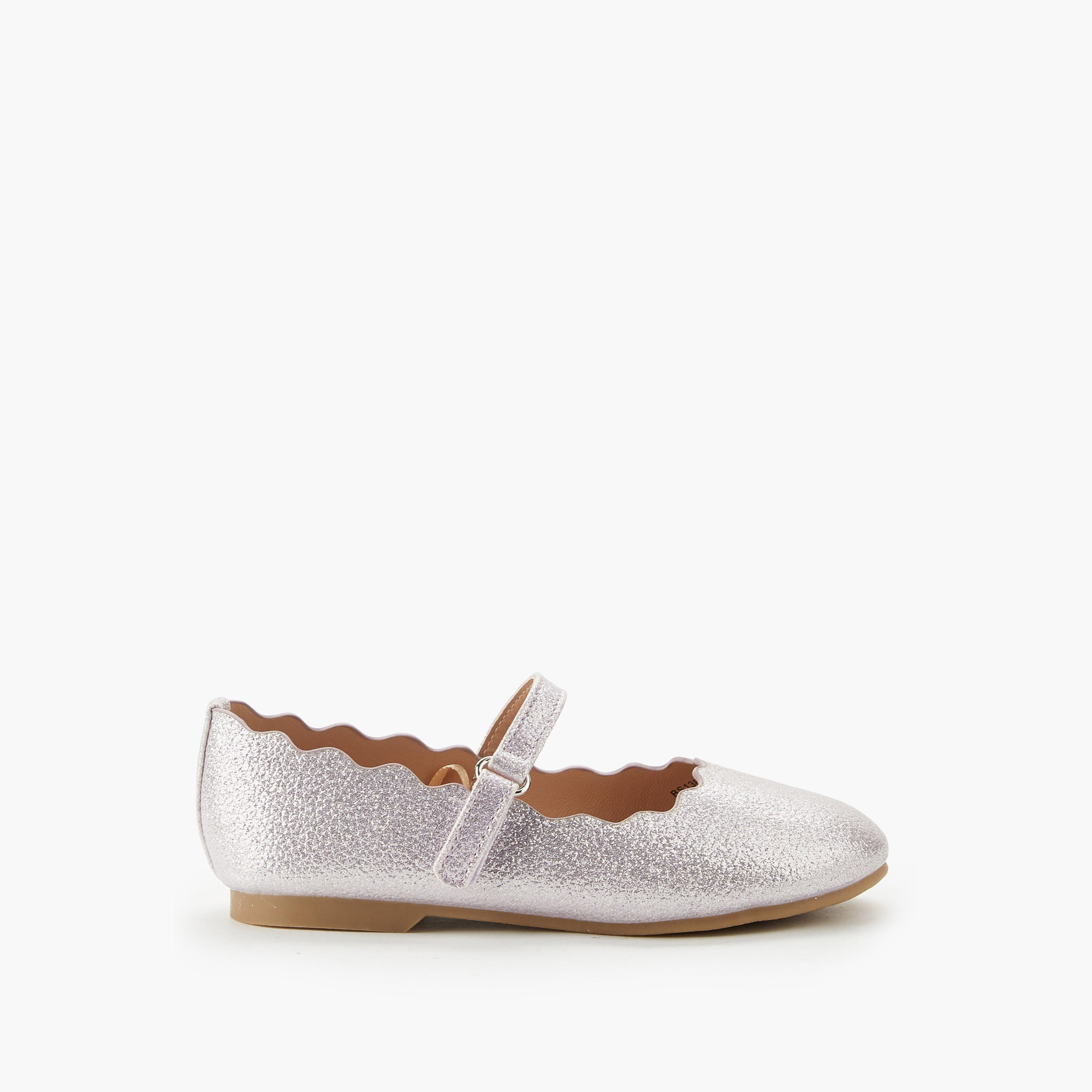 Juniors Girls Scalloped Ballerina Shoes-girls-shoes-maryjanes-image-2