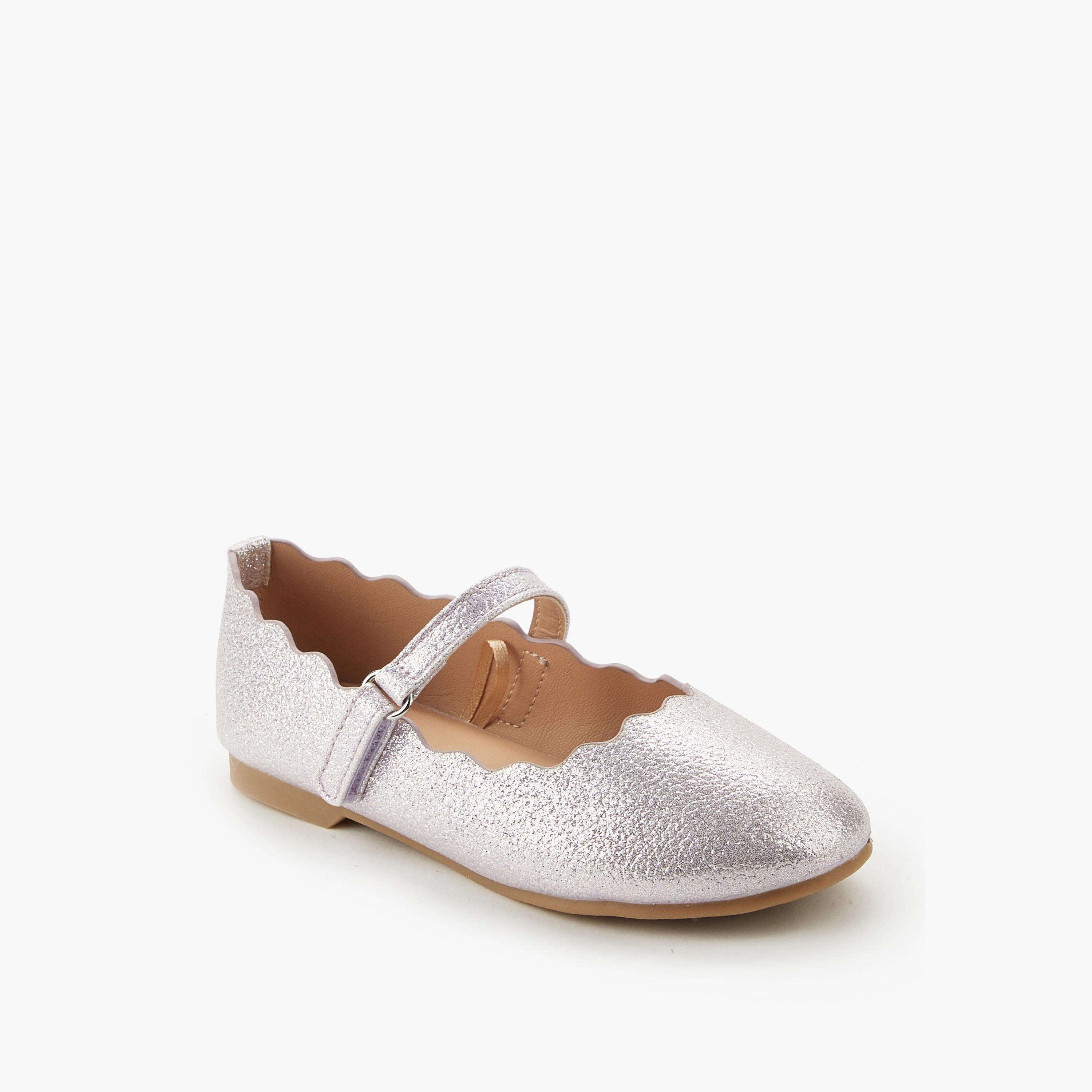Juniors Girls Scalloped Ballerina Shoes-girls-shoes-maryjanes-image-3