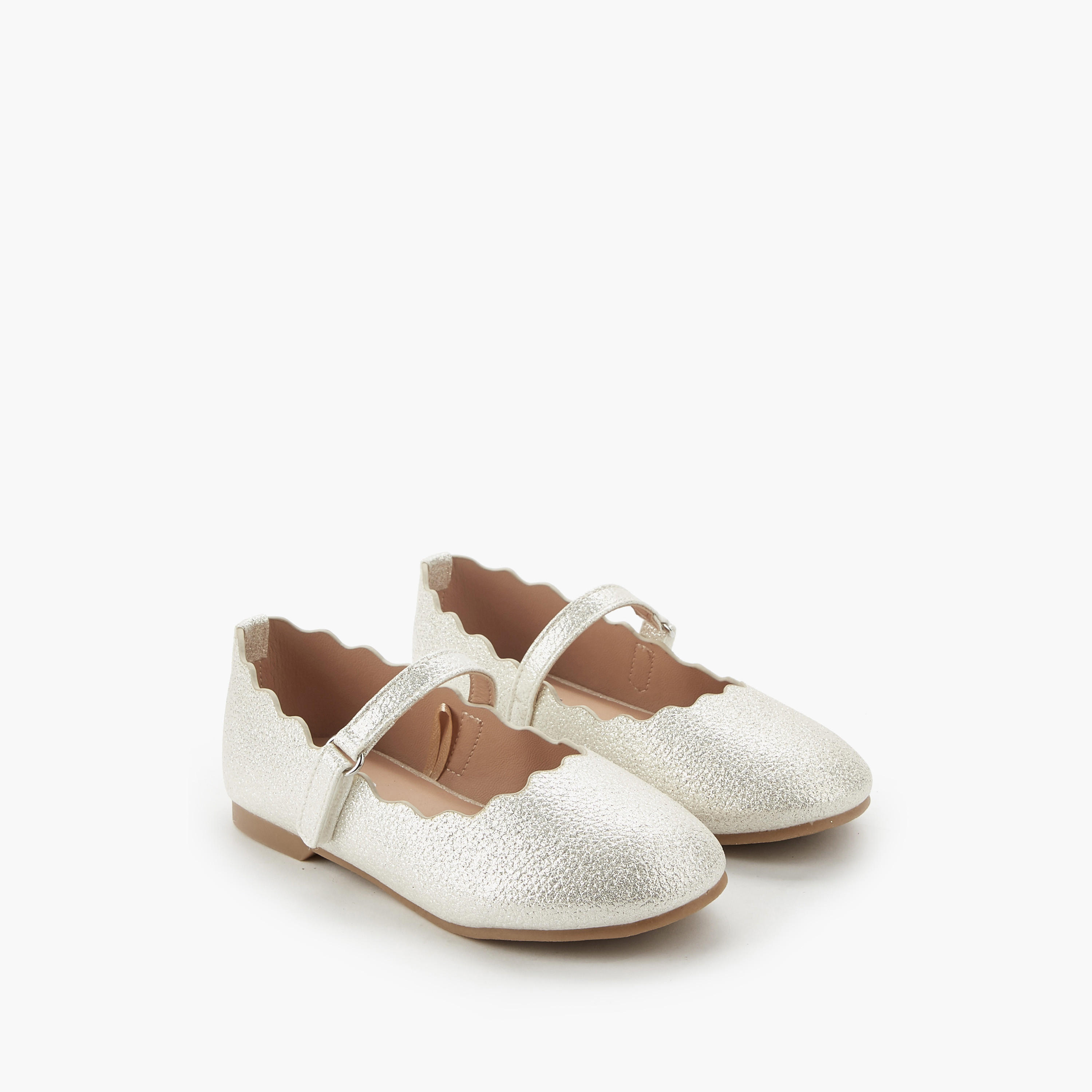 Juniors Girls Scalloped Ballerina Shoes-girls-shoes-maryjanes-image-1
