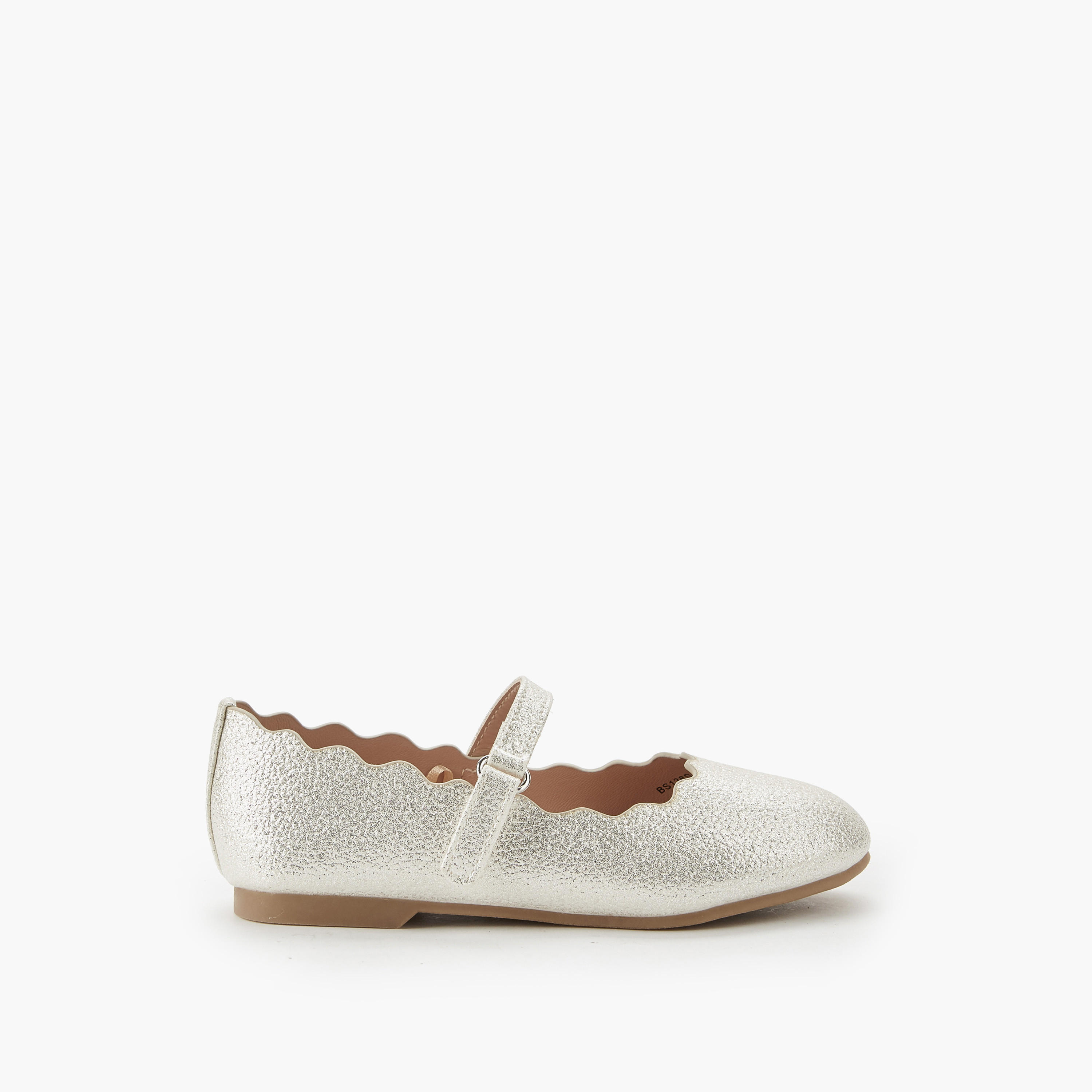 Juniors Girls Scalloped Ballerina Shoes-girls-shoes-maryjanes-image-2