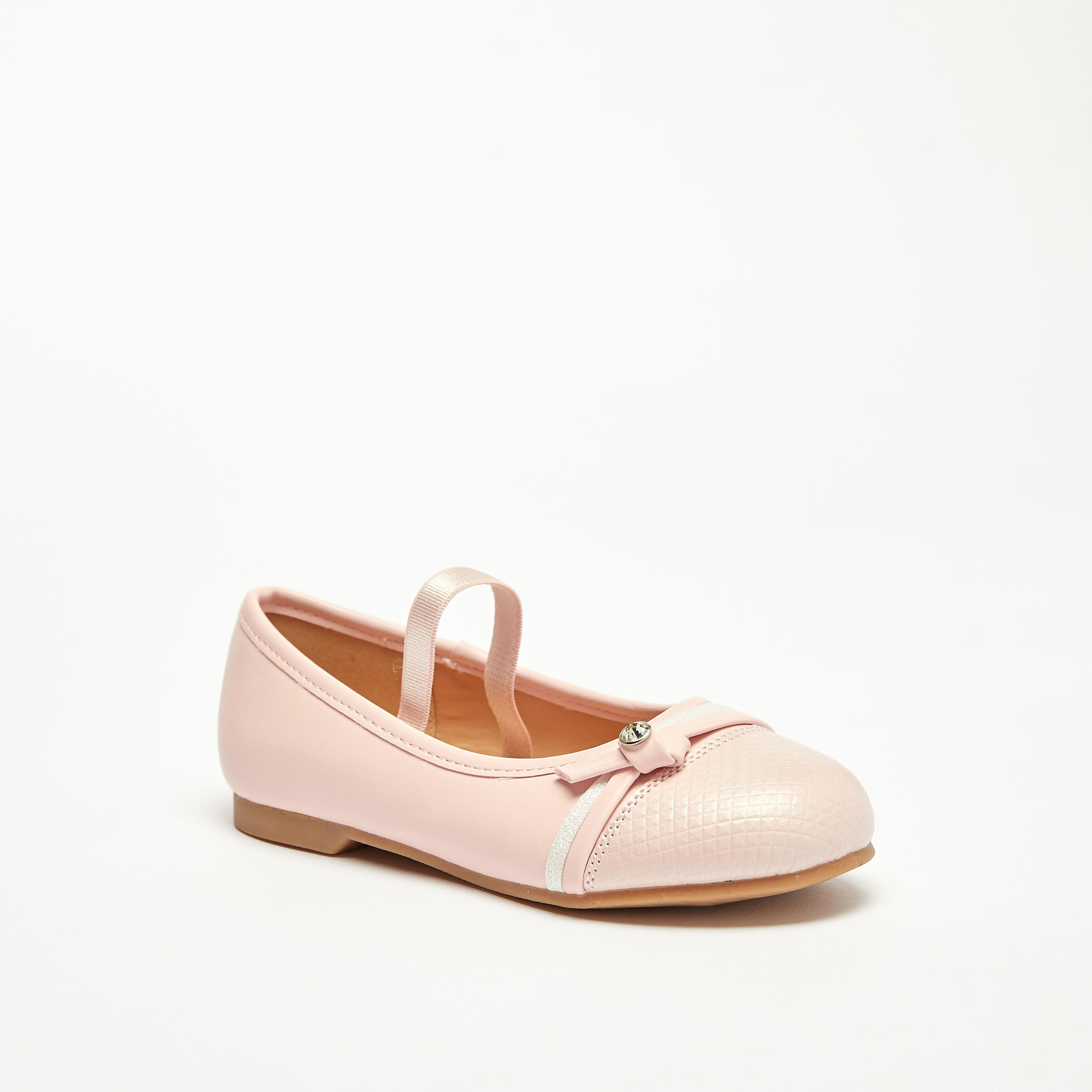 Juniors Embellished Slip-On Ballerina Shoes-girls-shoes-ballerinas-image-1