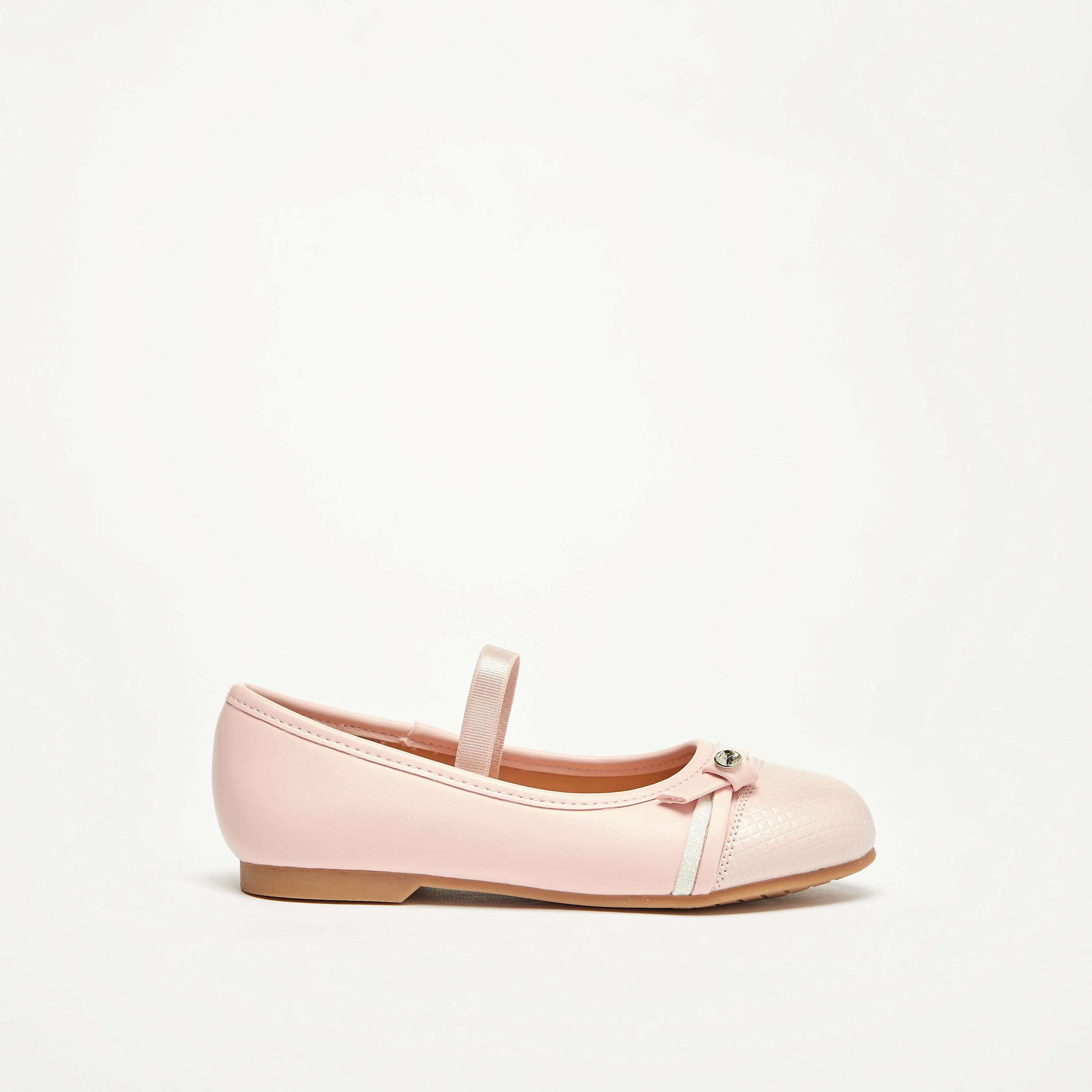 Juniors Embellished Slip-On Ballerina Shoes-girls-shoes-ballerinas-image-3