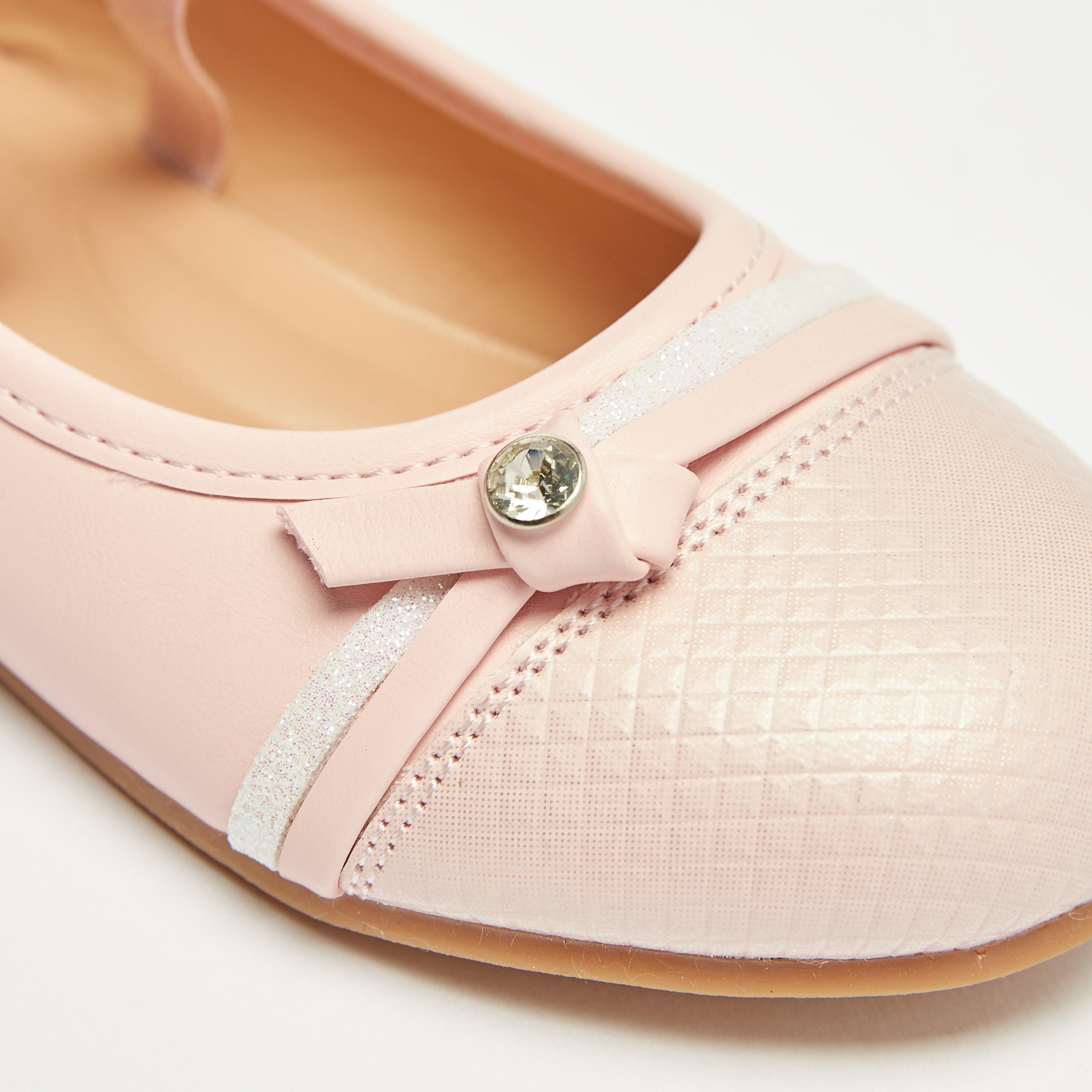 Juniors Embellished Slip-On Ballerina Shoes-girls-shoes-ballerinas-image-5