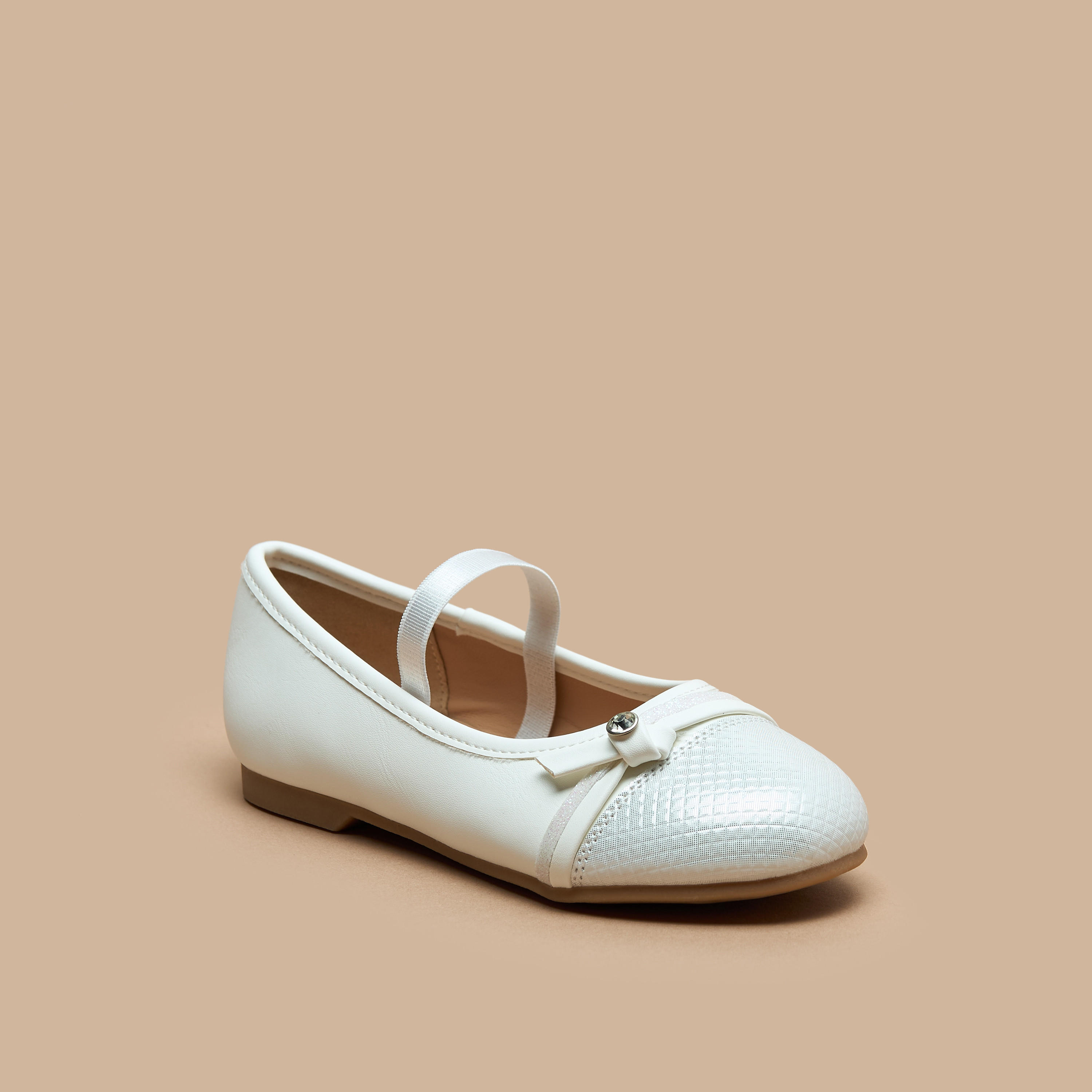 Juniors Embellished Slip-On Ballerina Shoes-girls-shoes-ballerinas-image-6