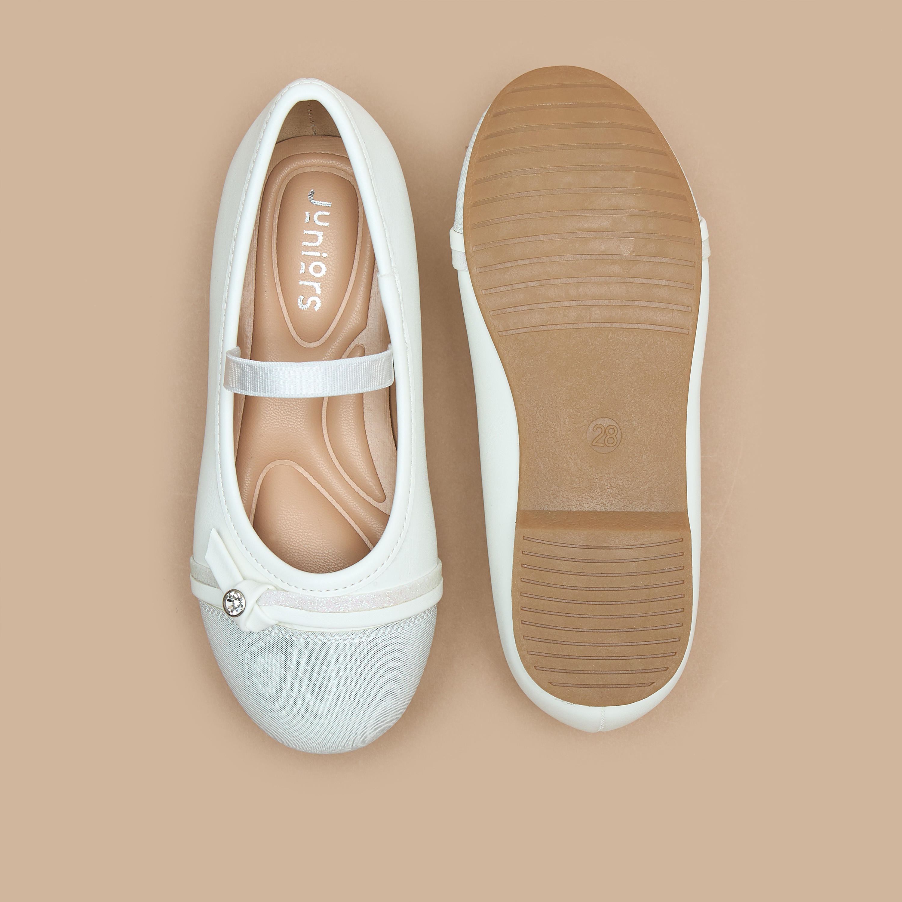 Juniors Embellished Slip-On Ballerina Shoes-girls-shoes-ballerinas-image-9