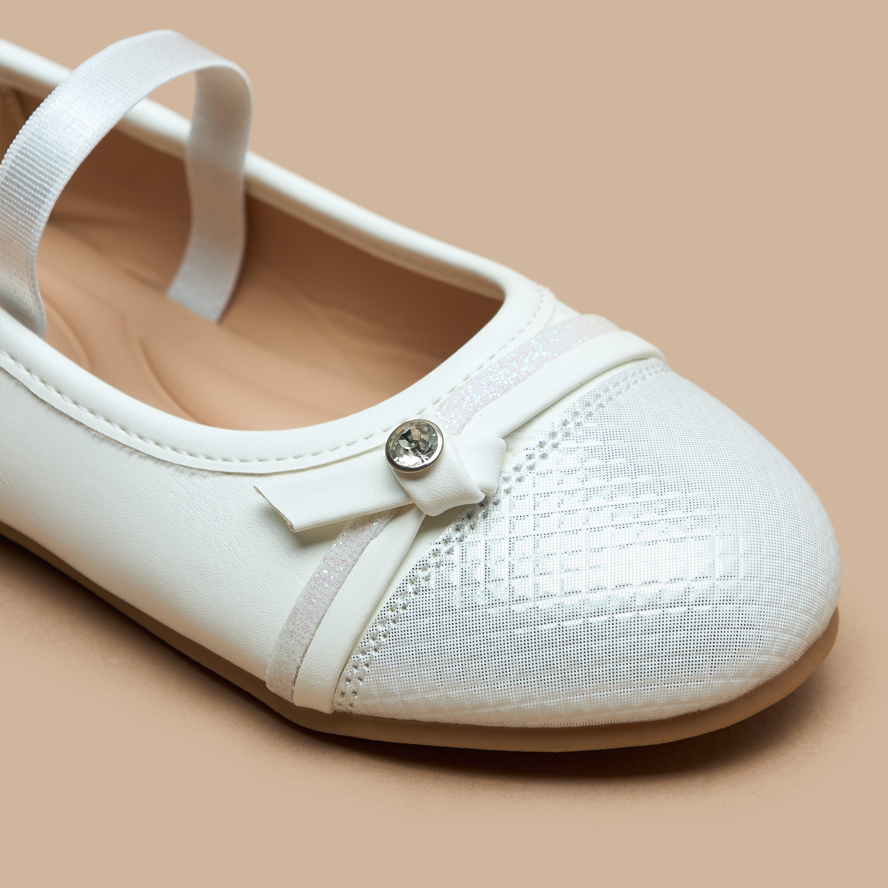 Juniors Embellished Slip-On Ballerina Shoes-girls-shoes-ballerinas-image-5