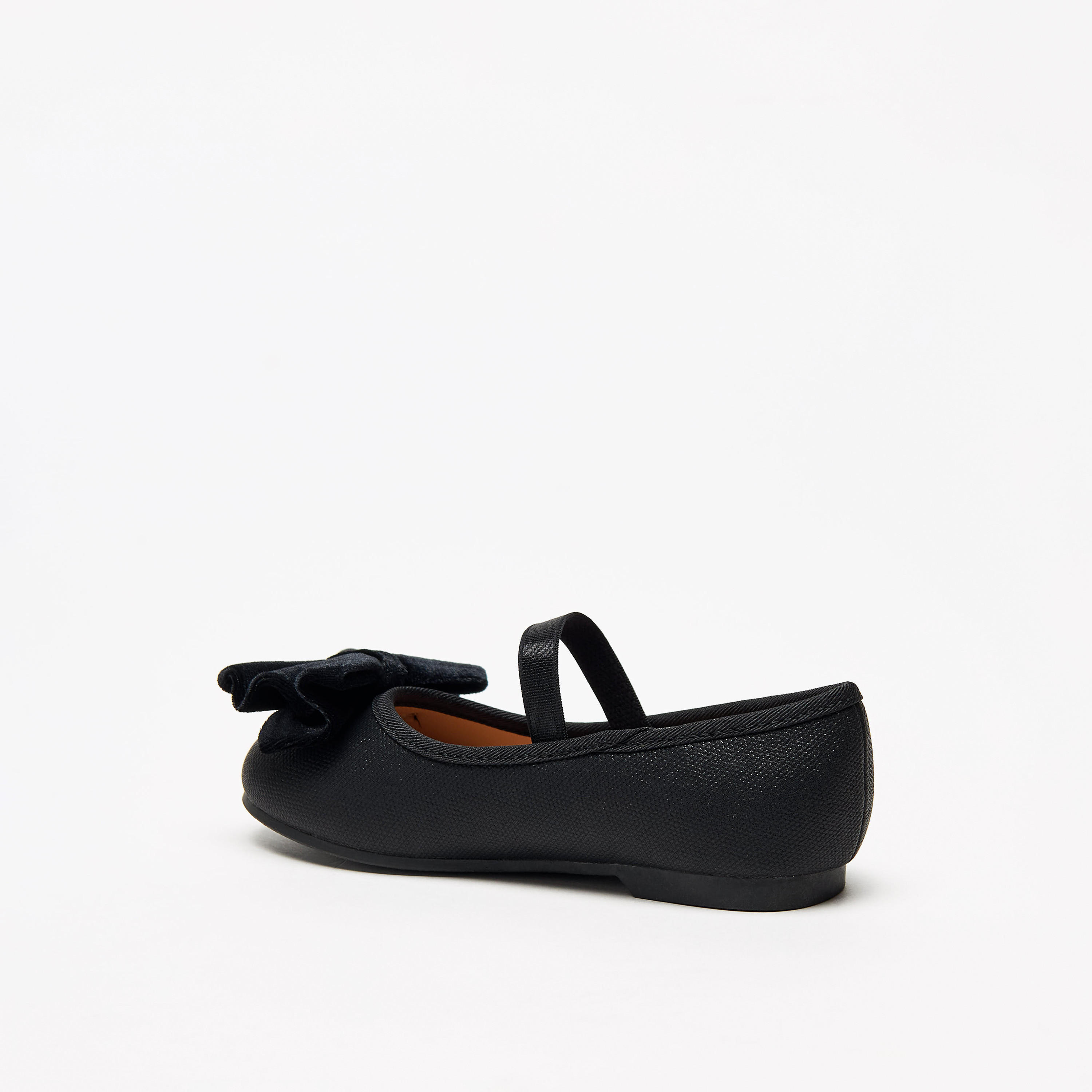 حذاء باليرينا سهل الارتداء بشريط مطاطي وفيونكة من جونيورز-girls-shoes-ballerinas-image-7