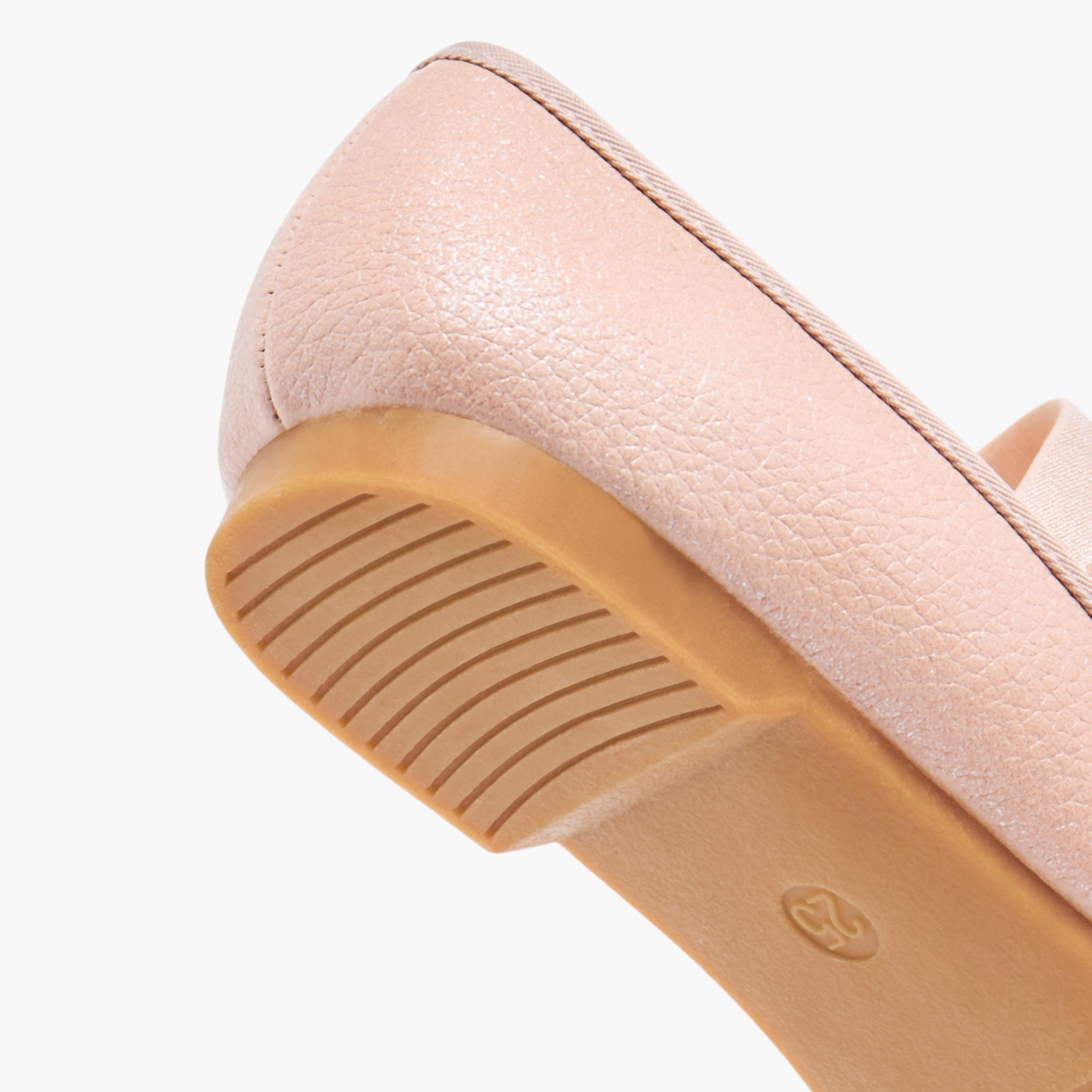 Juniors Bow Accent Slip-On Ballerina Shoes with Elastic Strap-girls-shoes-ballerinas-image-6