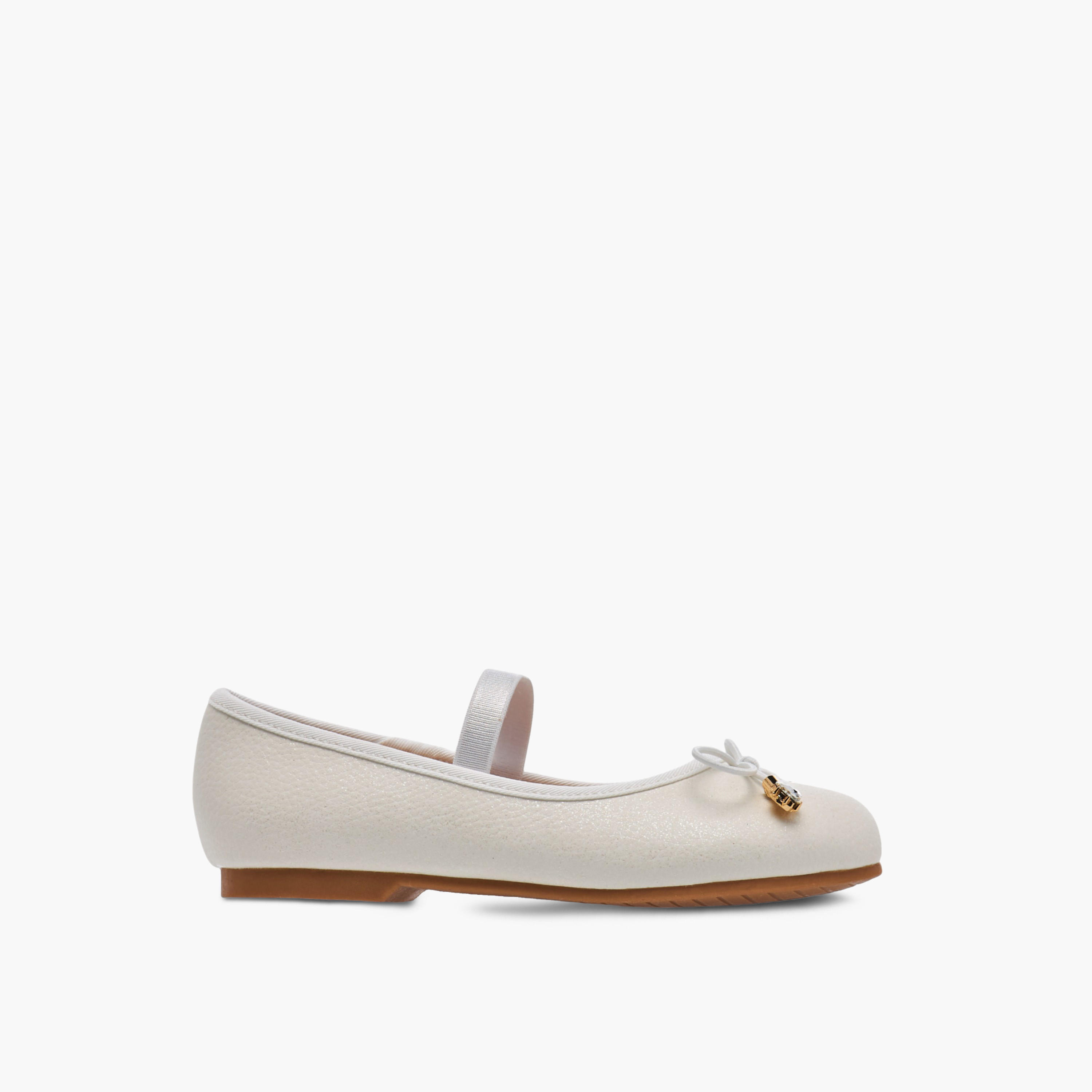 Juniors Bow Accent Slip-On Ballerina Shoes with Elastic Strap-girls-shoes-ballerinas-image-3