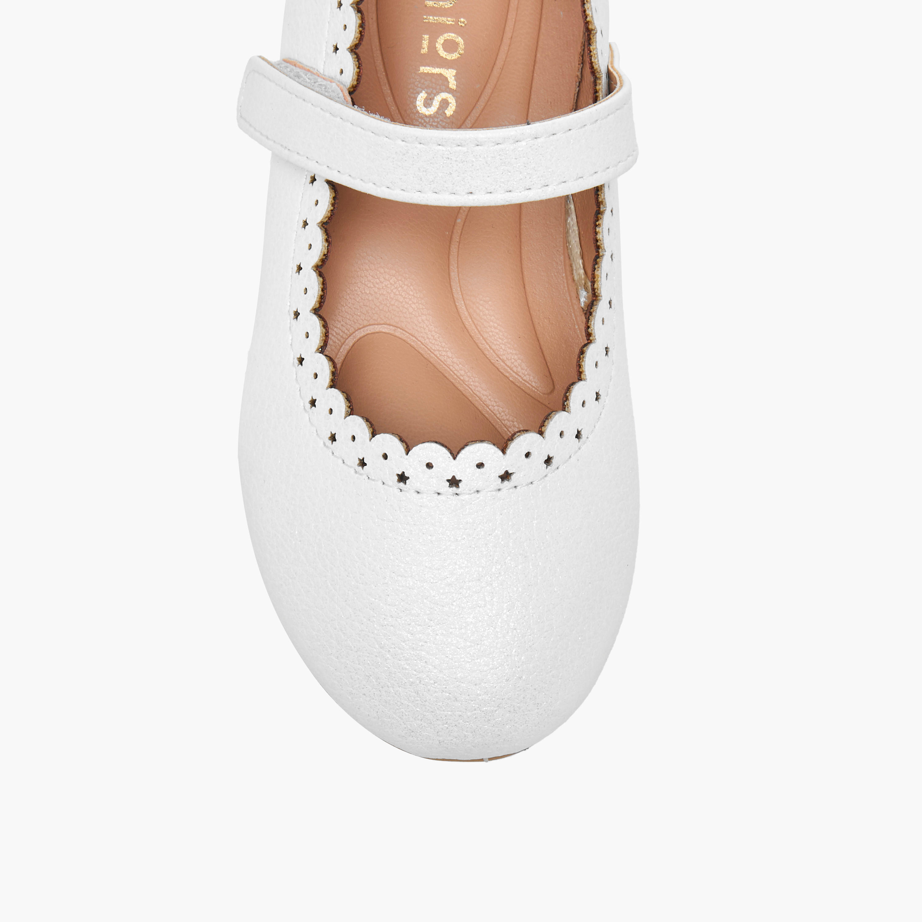 حذاء باليرينا مفرّغ بالليزر بشريط إغلاق لاصق من جونيورز-girls-shoes-maryjanes-image-4