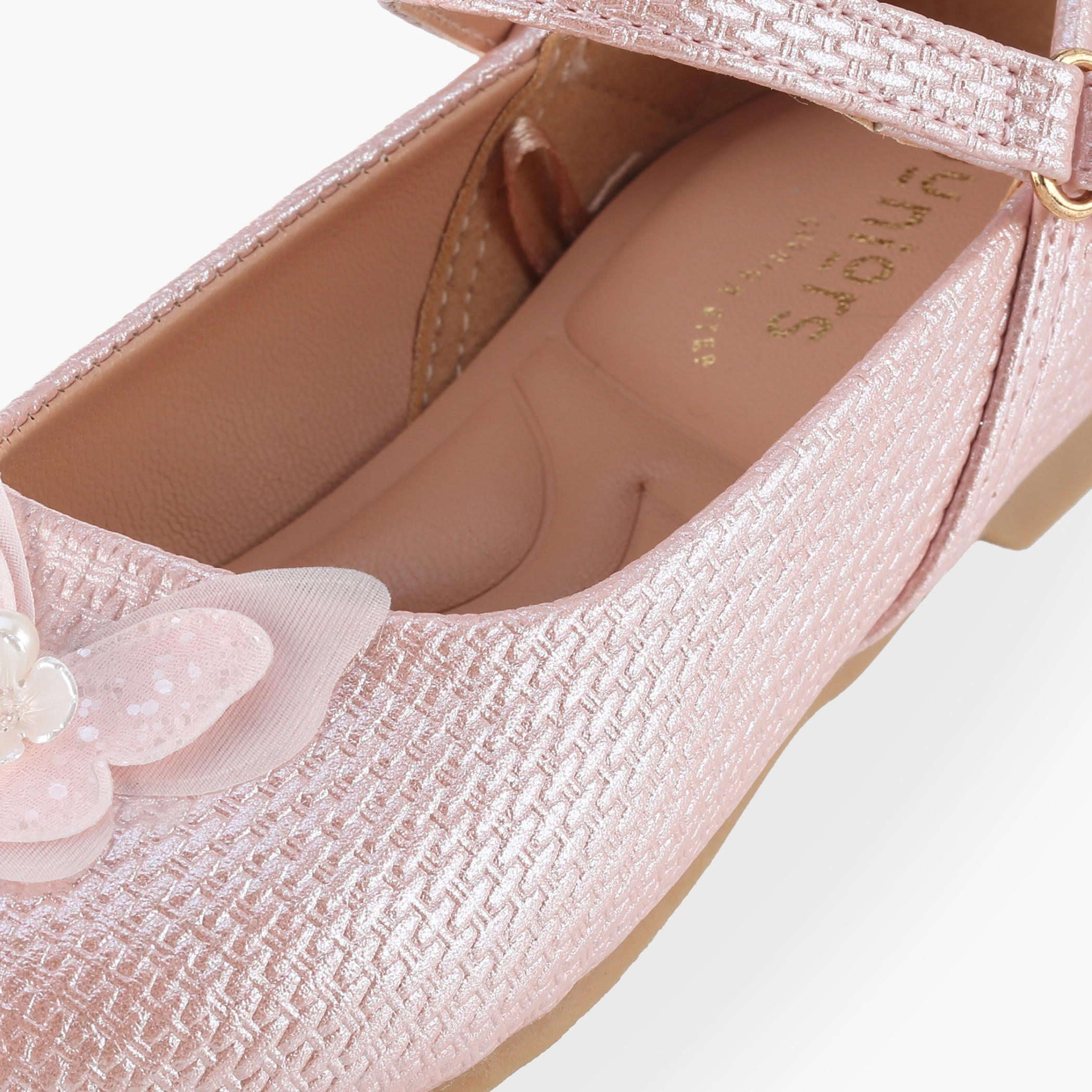 Juniors Girls Butterfly Detail Mary Jane Shoes-girls-shoes-ballerinas-image-6