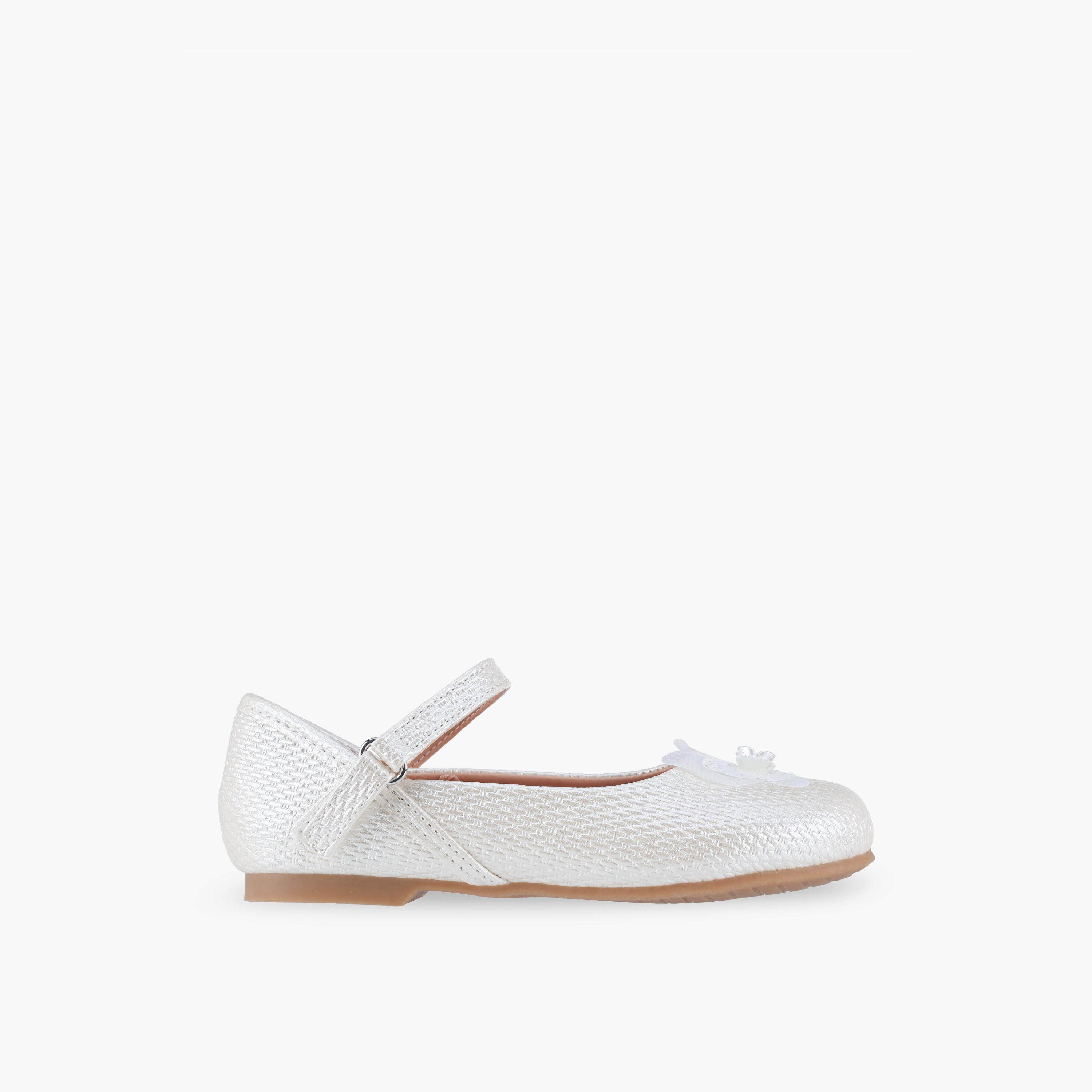 Juniors Girls Butterfly Detail Mary Jane Shoes-girls-shoes-ballerinas-image-3
