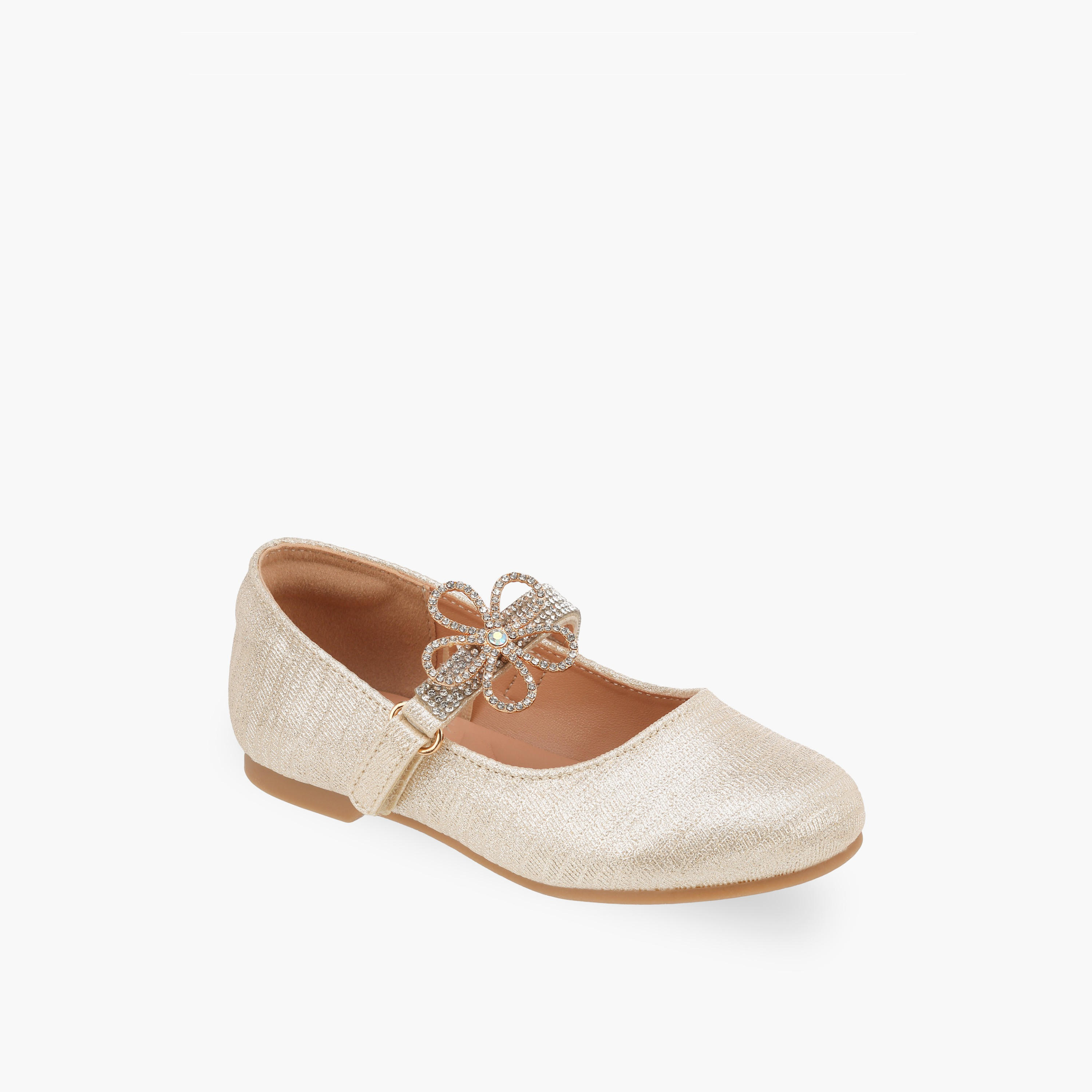 Celeste Girls Hook & Loop Ballerina Shoes-girls-shoes-maryjanes-image-2