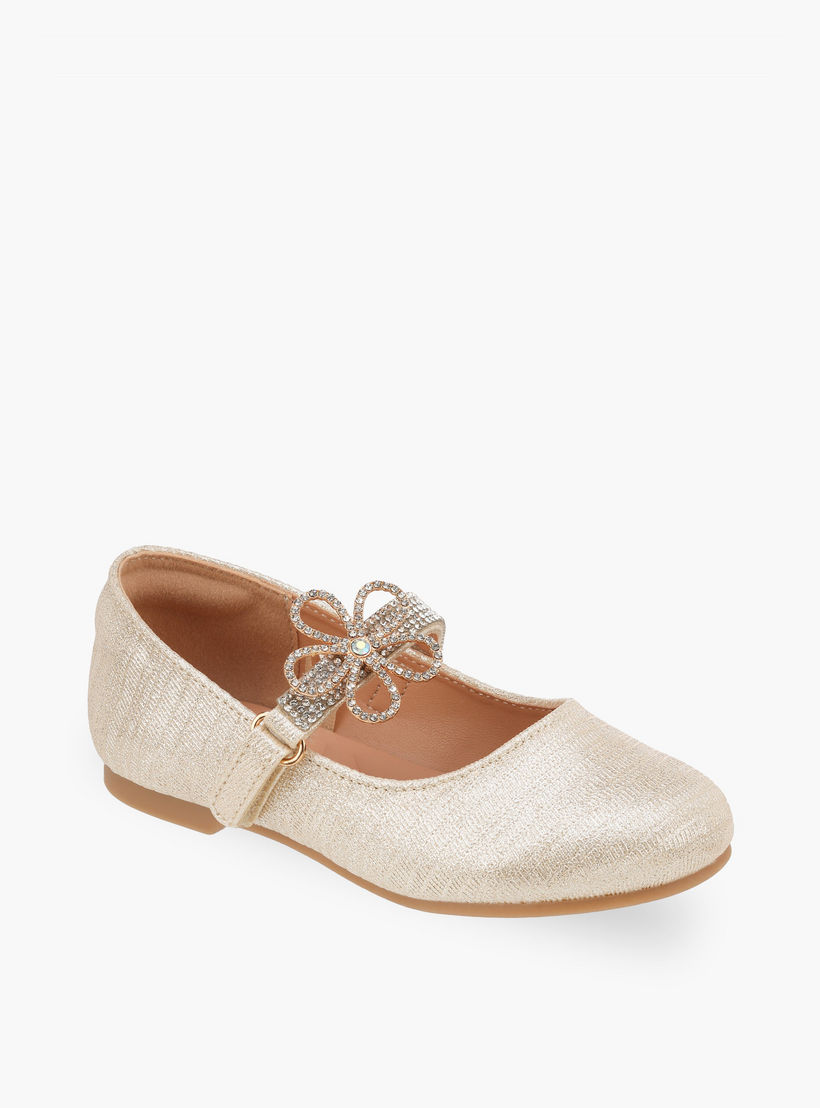 Celeste Girls Hook & Loop Ballerina Shoes-girls-shoes-maryjanes-image-2