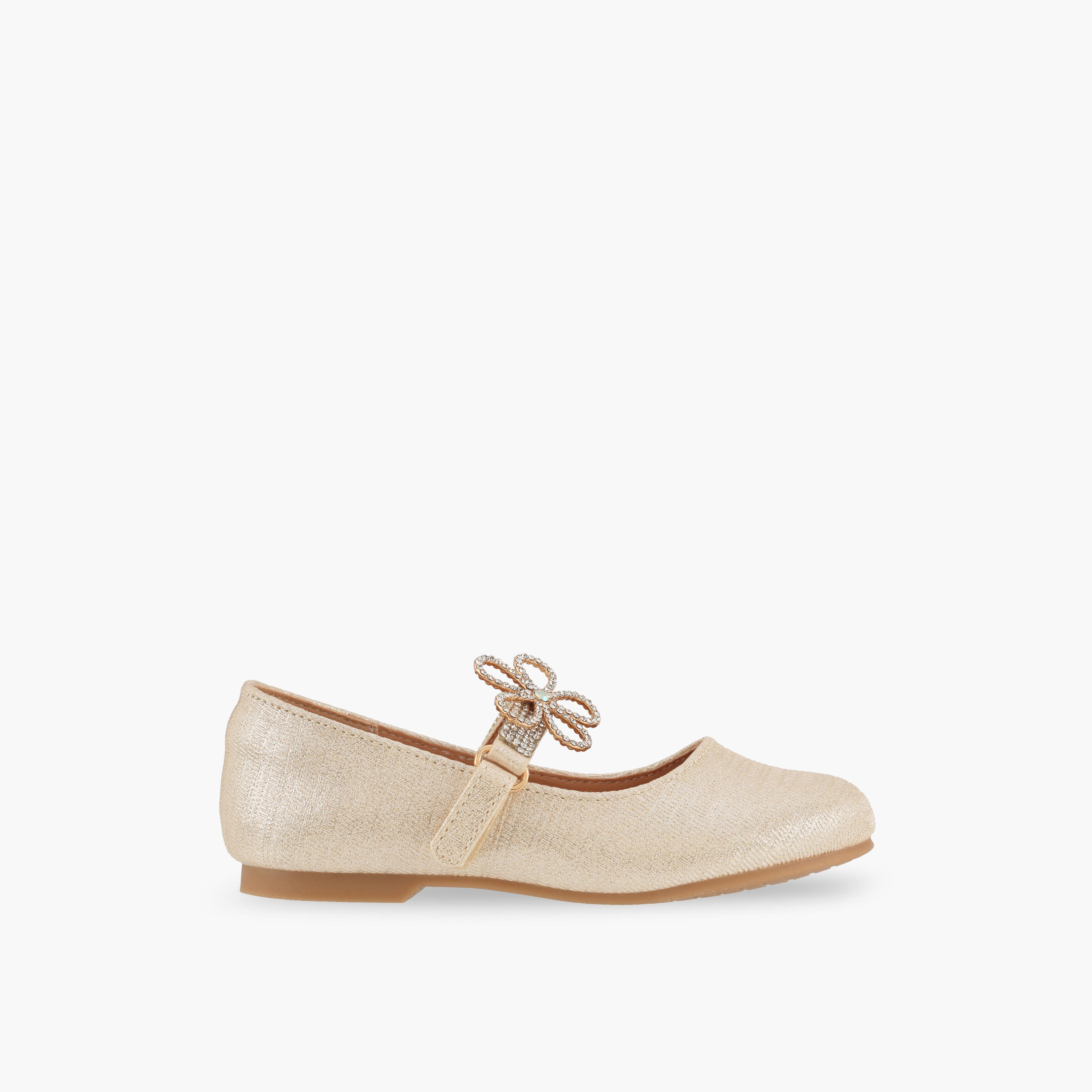 Celeste Girls Hook & Loop Ballerina Shoes-girls-shoes-maryjanes-image-3