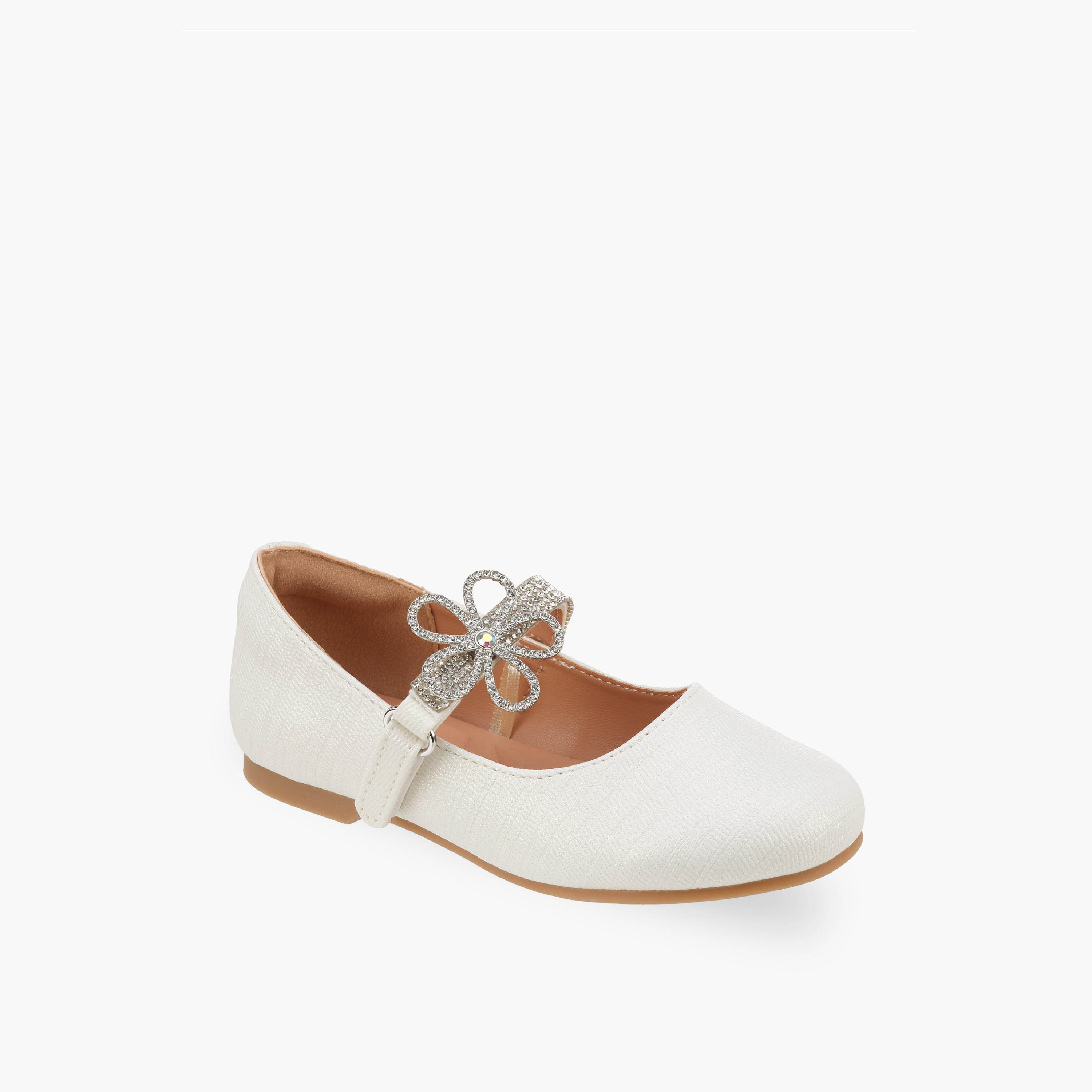 Celeste Girls Hook & Loop Ballerina Shoes-girls-shoes-maryjanes-image-2