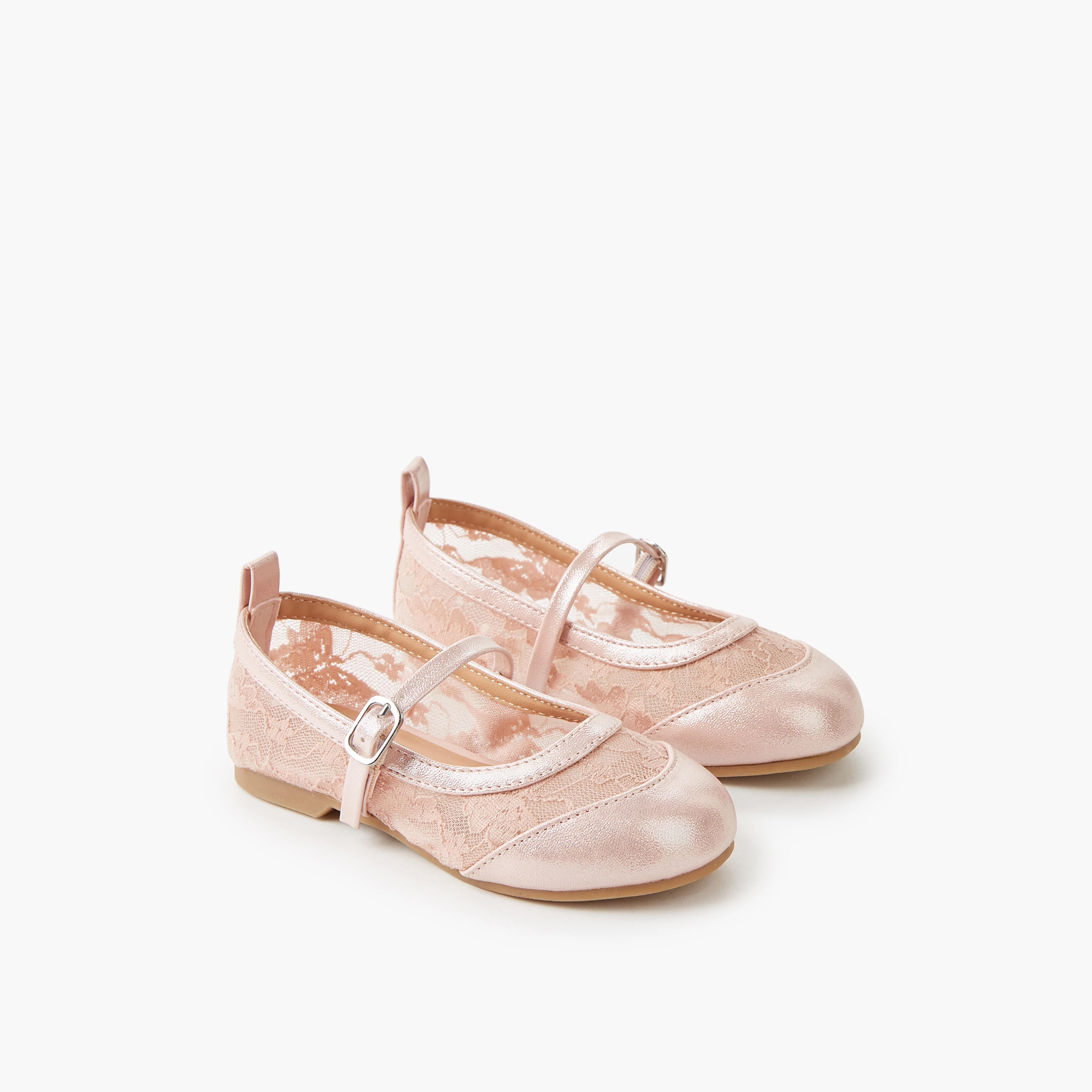 Juniors Girls Buckle Closure Ballerina Shoes-girls-shoes-maryjanes-image-1