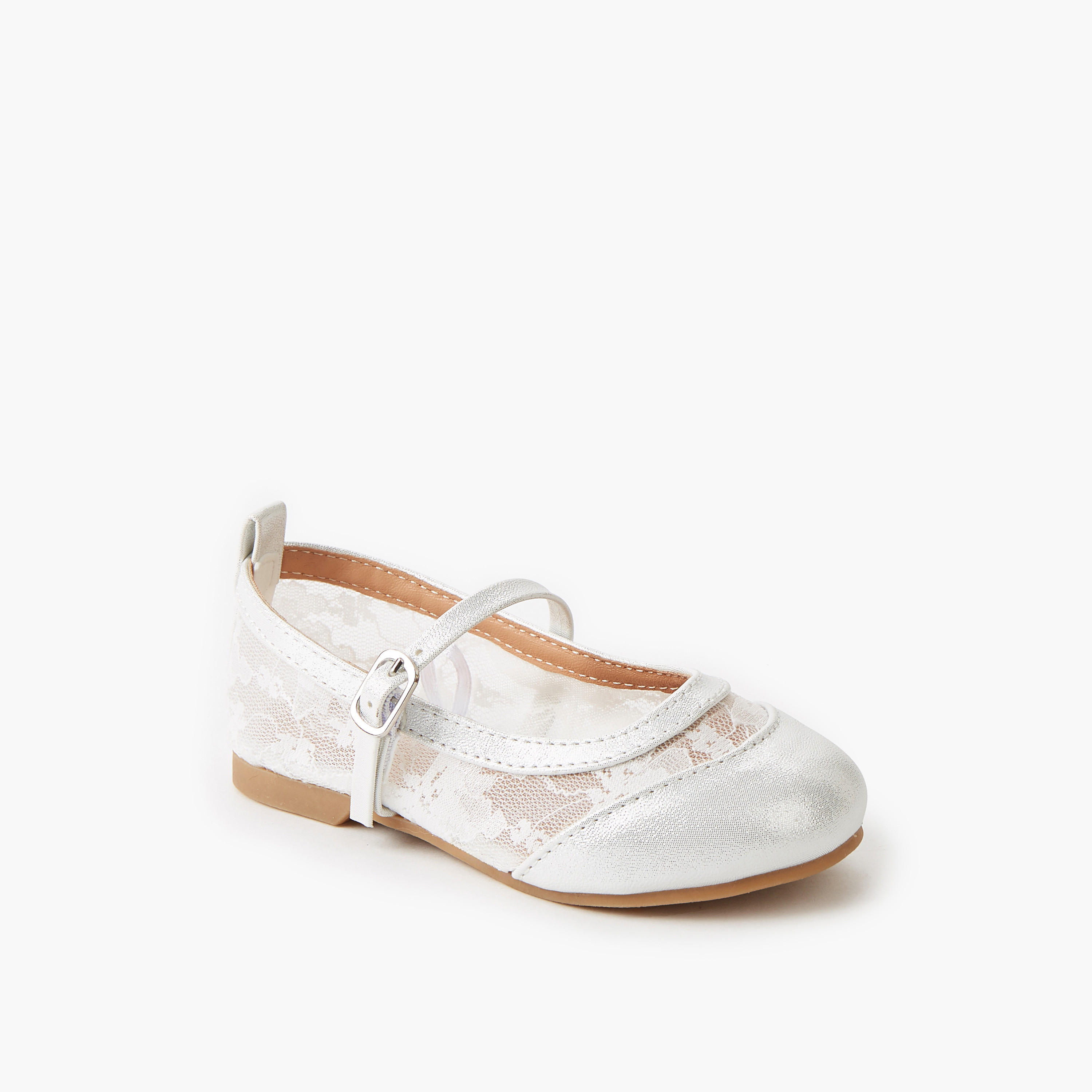 حذاء باليرينا بإبزيم إغلاق للبنات من جونيورز-girls-shoes-maryjanes-image-2