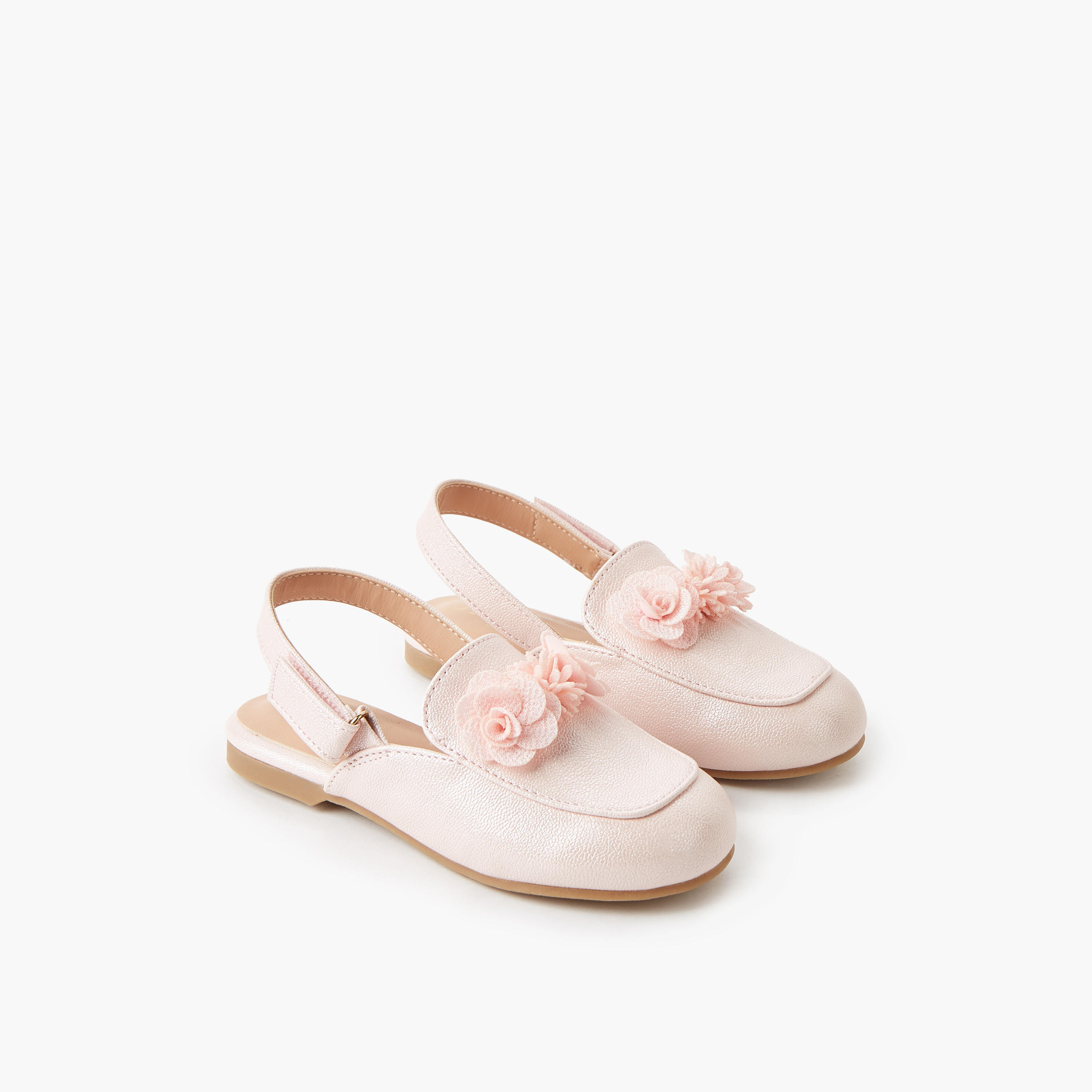 Juniors Girls Hook & Loop Shoes-girls-shoes-ballerinas-image-1