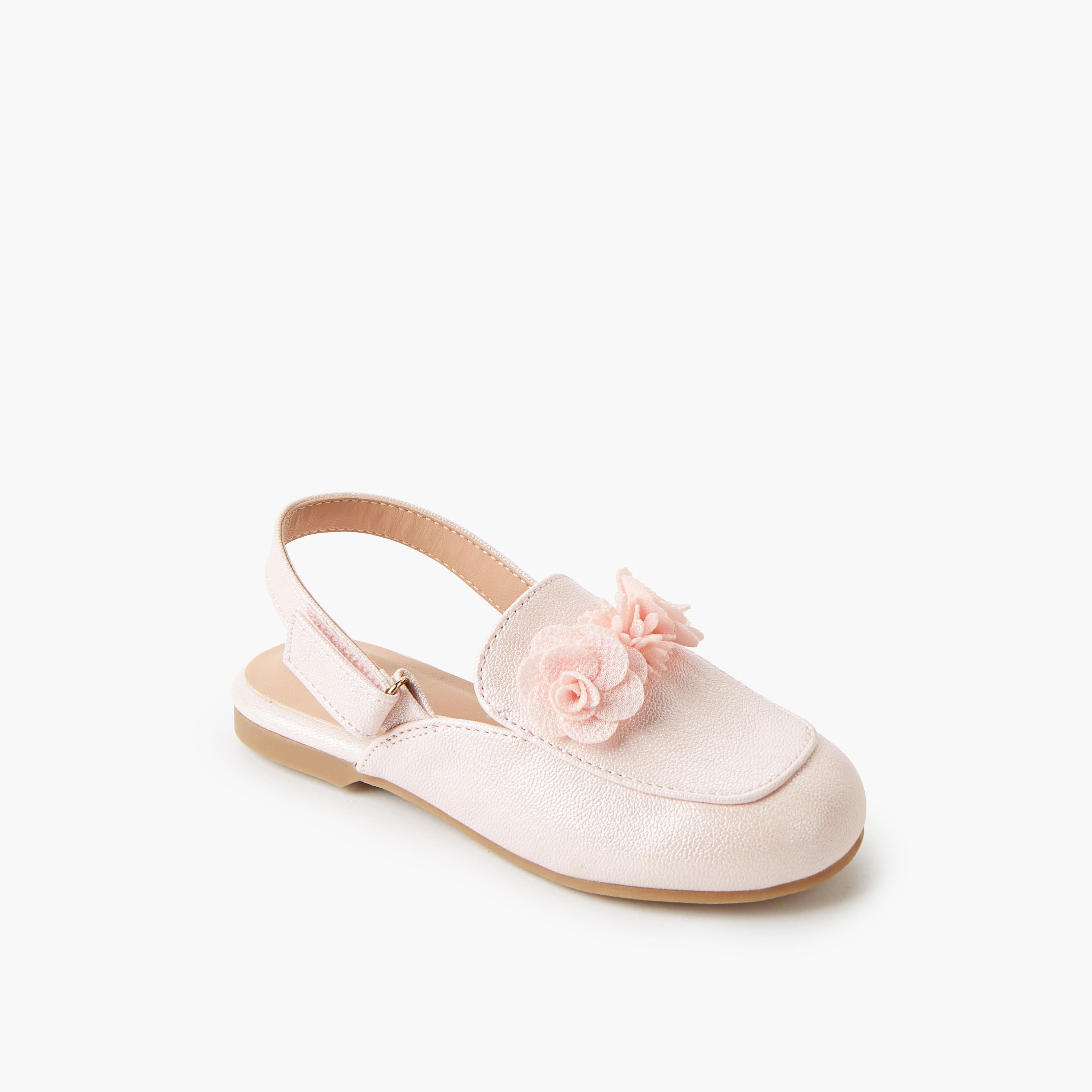 Juniors Girls Hook & Loop Shoes-girls-shoes-ballerinas-image-2