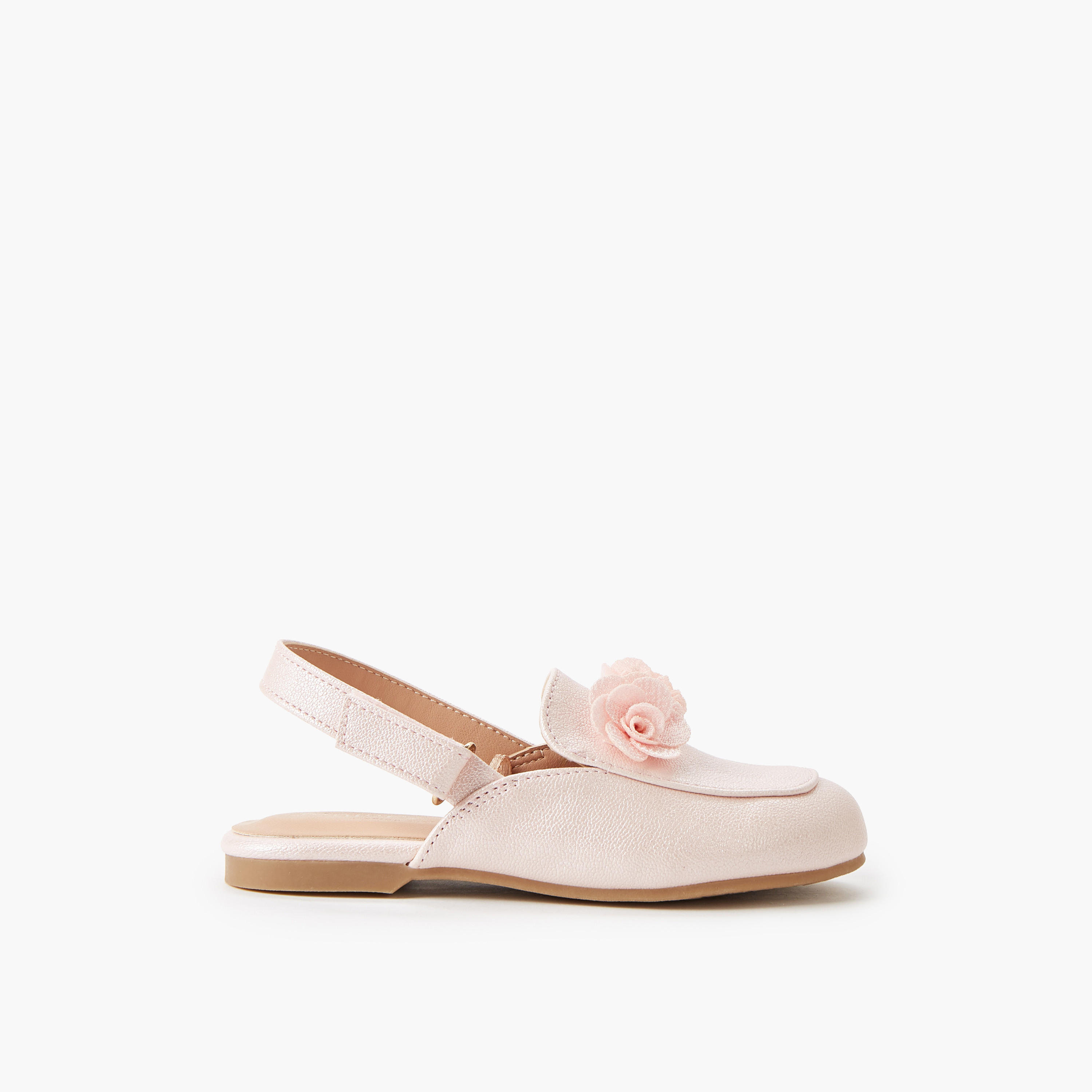 Juniors Girls Hook & Loop Shoes-girls-shoes-ballerinas-image-3
