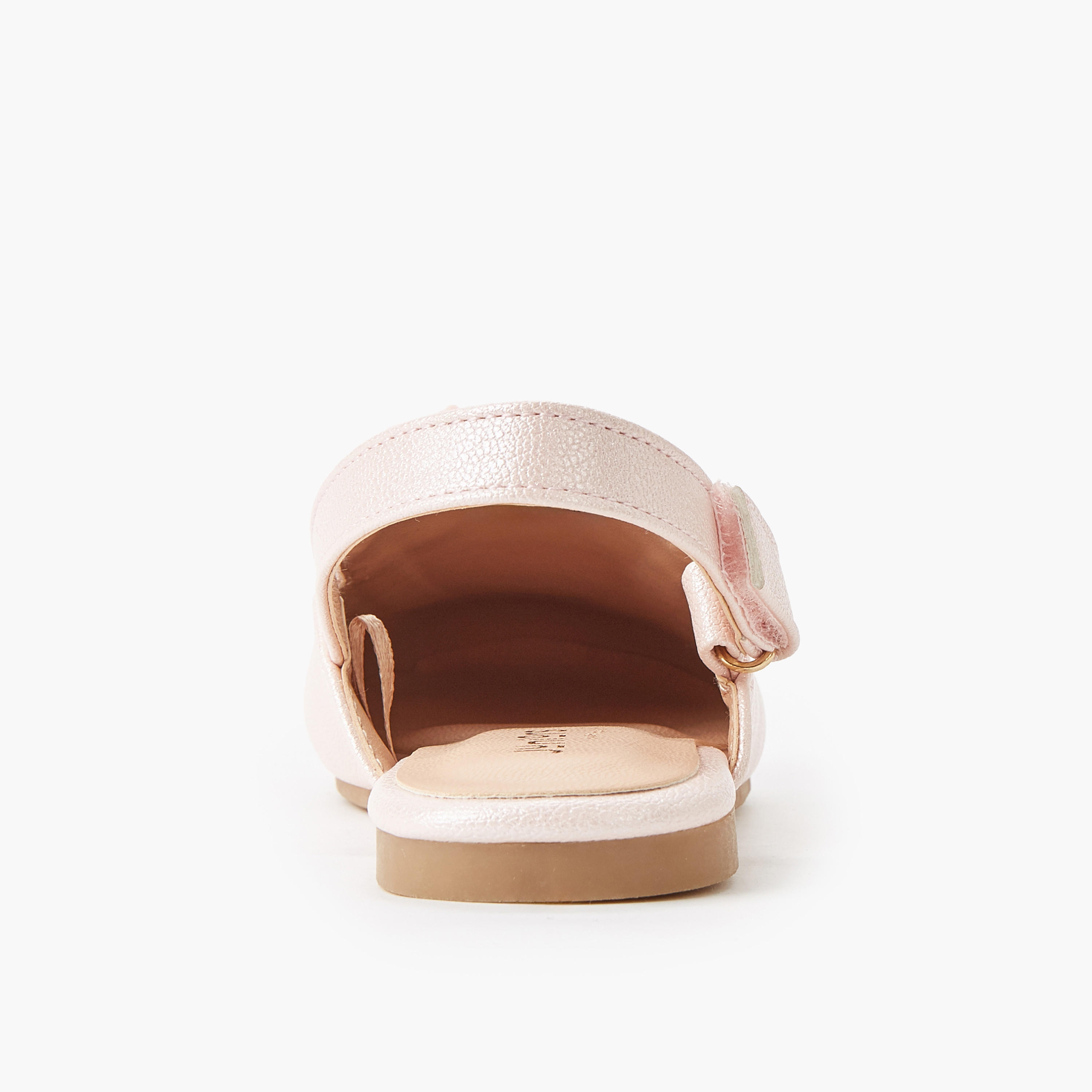 Juniors Girls Hook & Loop Shoes-girls-shoes-ballerinas-image-4