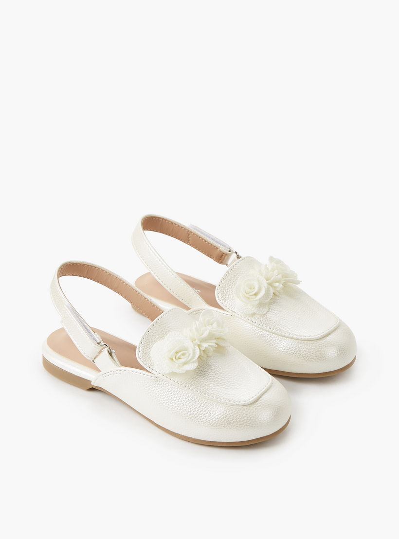 حذاء بشريط إغلاق لاصق للبنات من جونيورز-girls-shoes-ballerinas-image-1