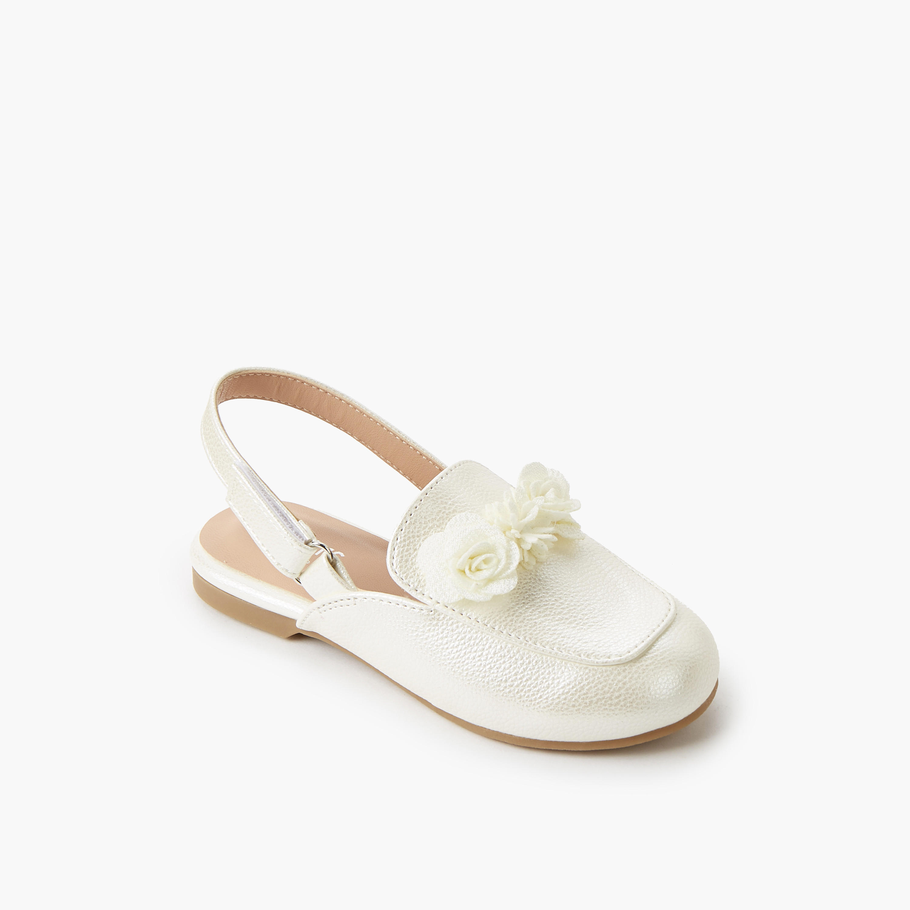 Juniors Girls Hook & Loop Shoes-girls-shoes-ballerinas-image-2