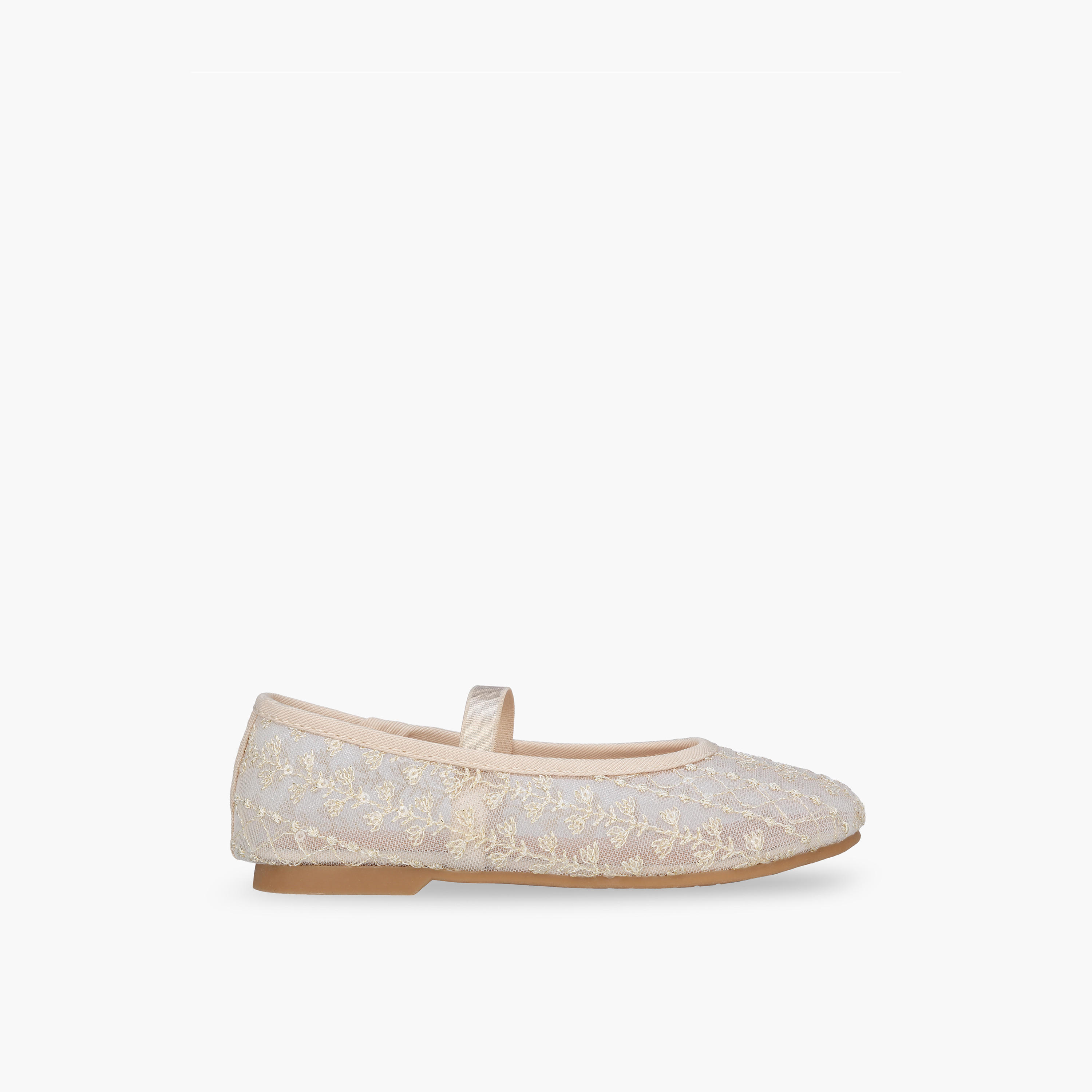 Juniors Girls Elasticated Strap Ballerina Shoes-girls-shoes-ballerinas-image-3