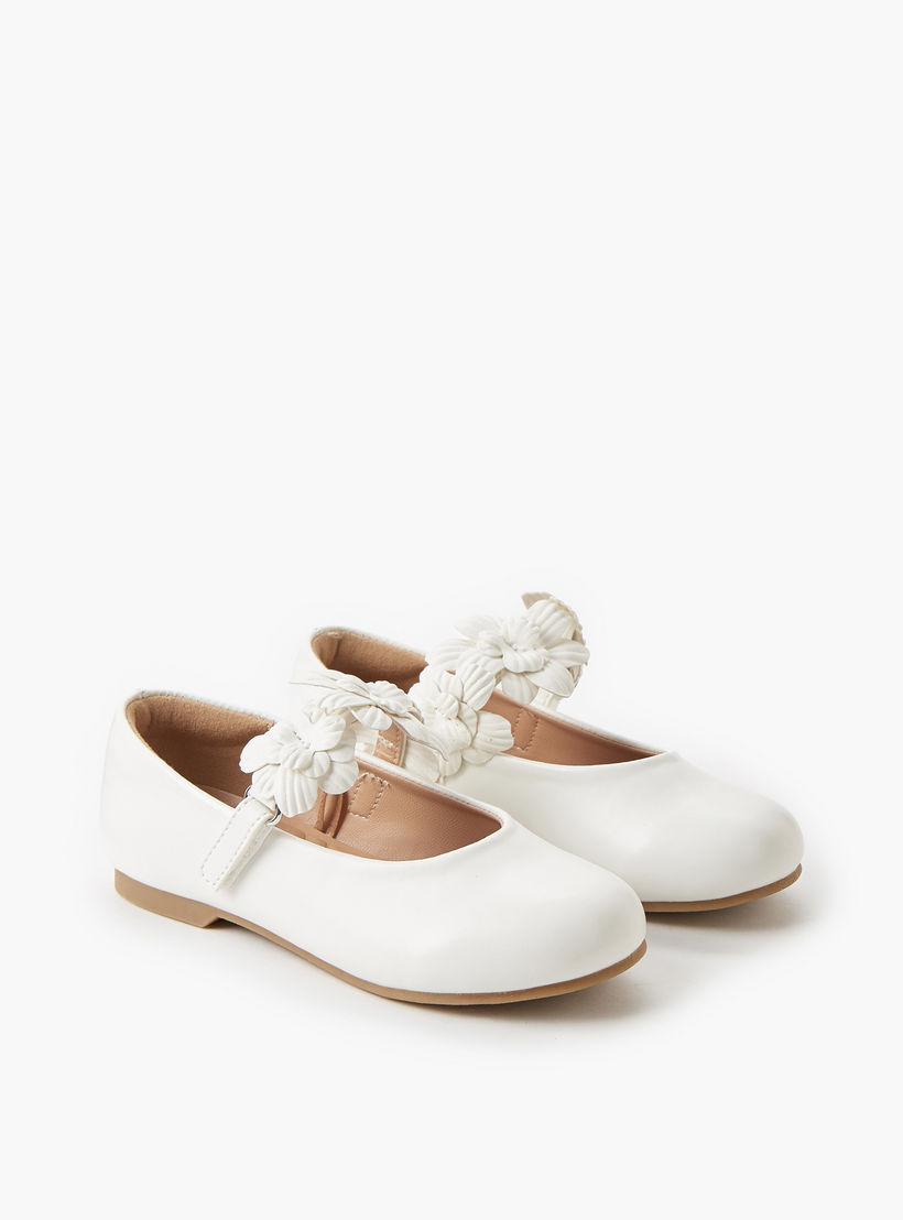 Juniors Girls Hook & Loop Ballerina Shoes-girls-shoes-maryjanes-image-1