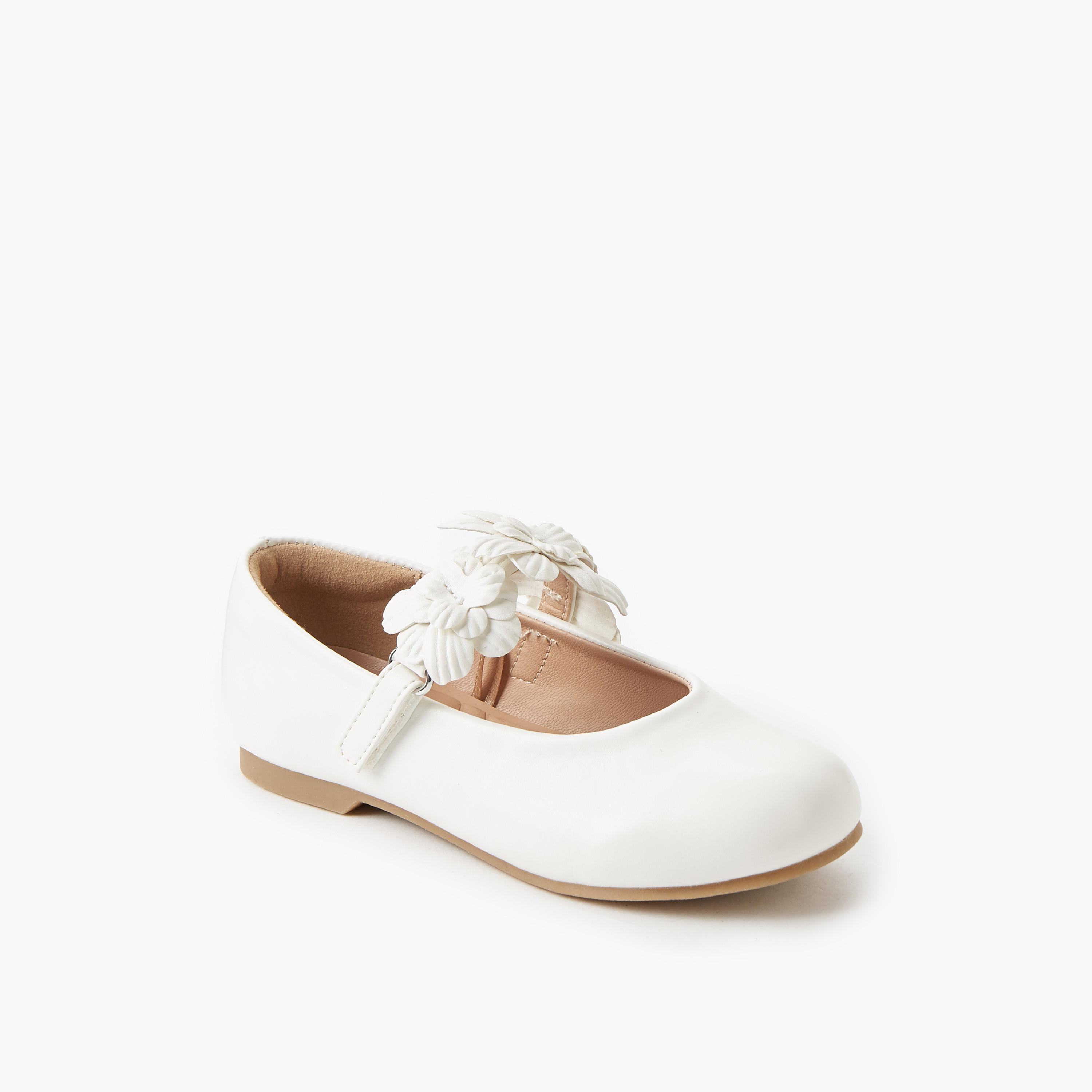 Juniors Girls Hook & Loop Ballerina Shoes-girls-shoes-maryjanes-image-2